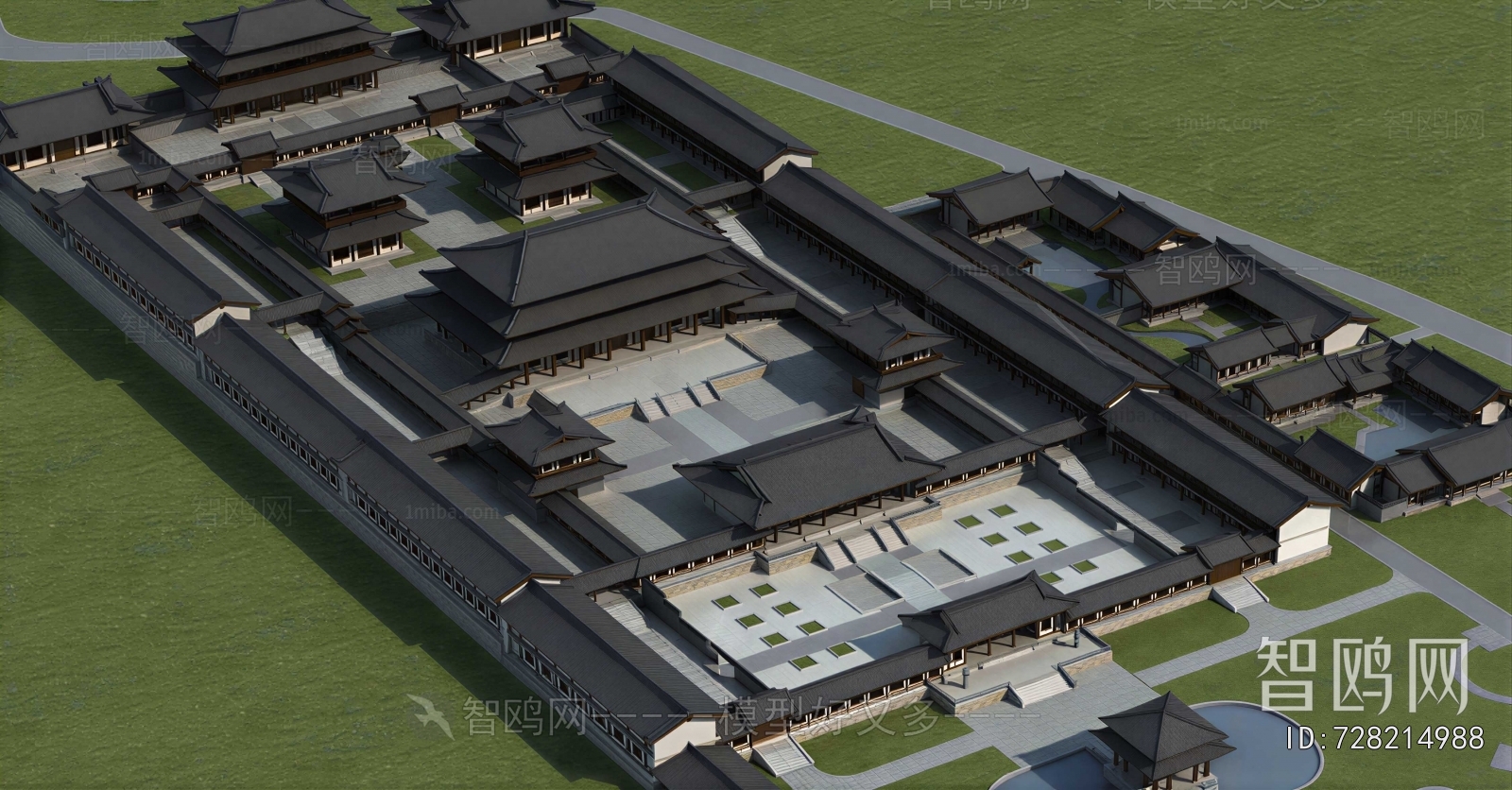 Chinese Style Architectural Bird's-eye View Planning