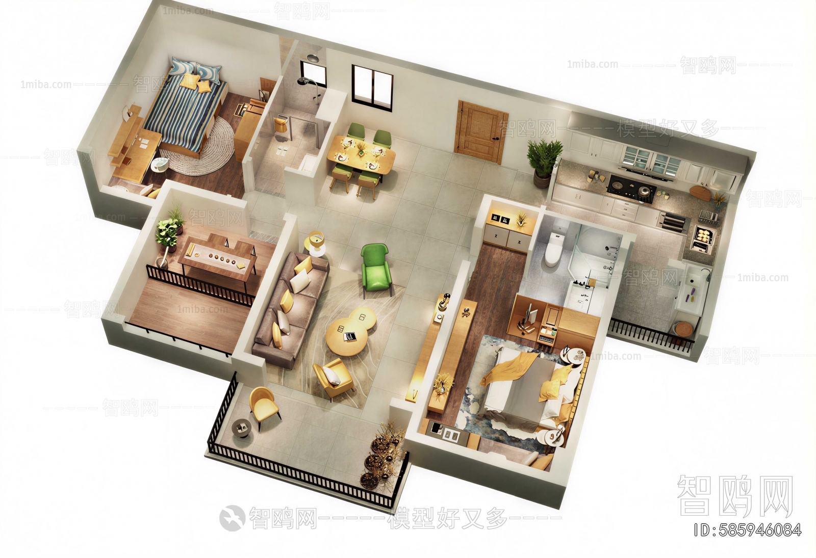 Modern A Bird's-eye View Of Home Decoration