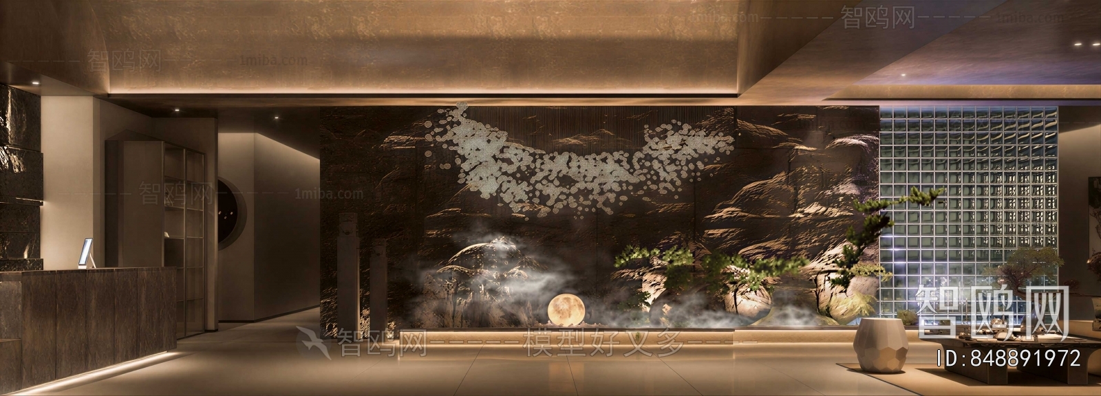 New Chinese Style Lobby Hall
