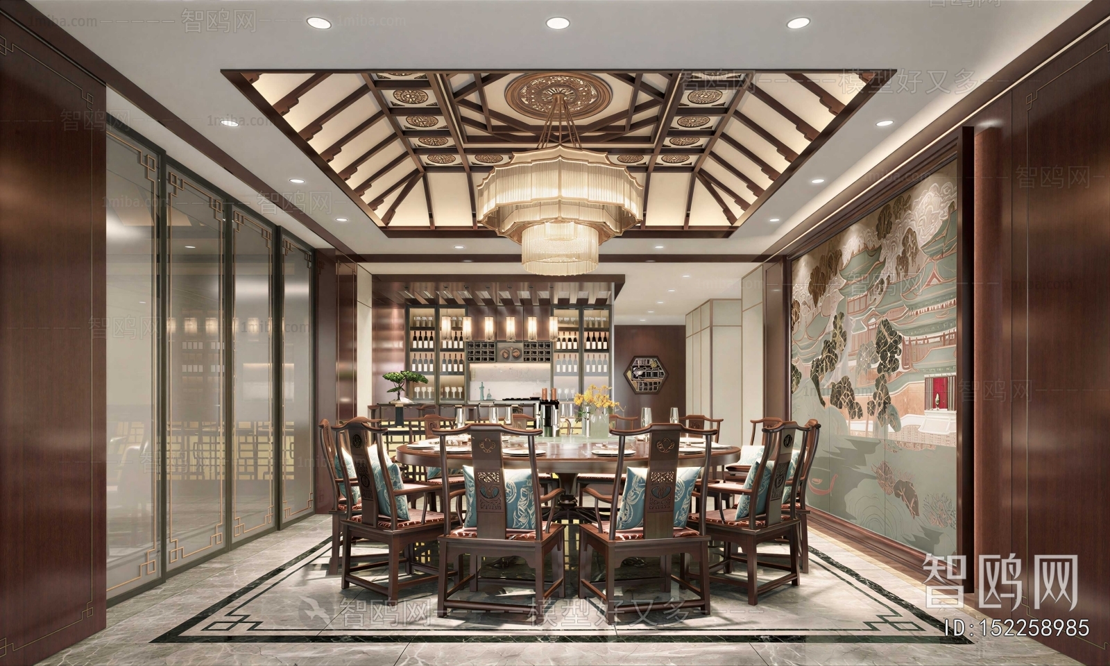 New Chinese Style Dining Room