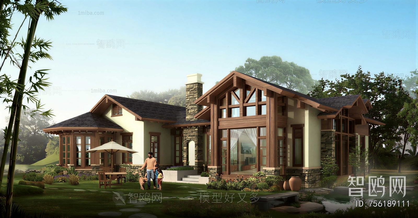American Style Courtyard/landscape