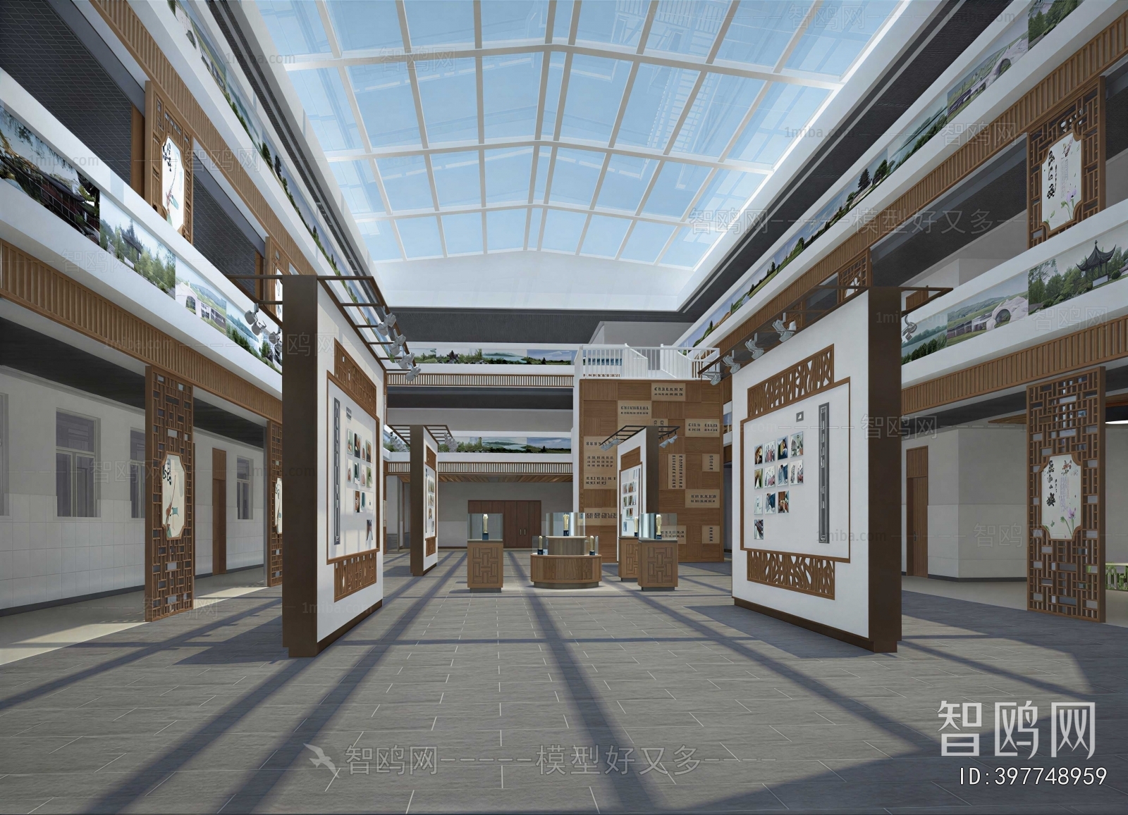 New Chinese Style Exhibition Hall