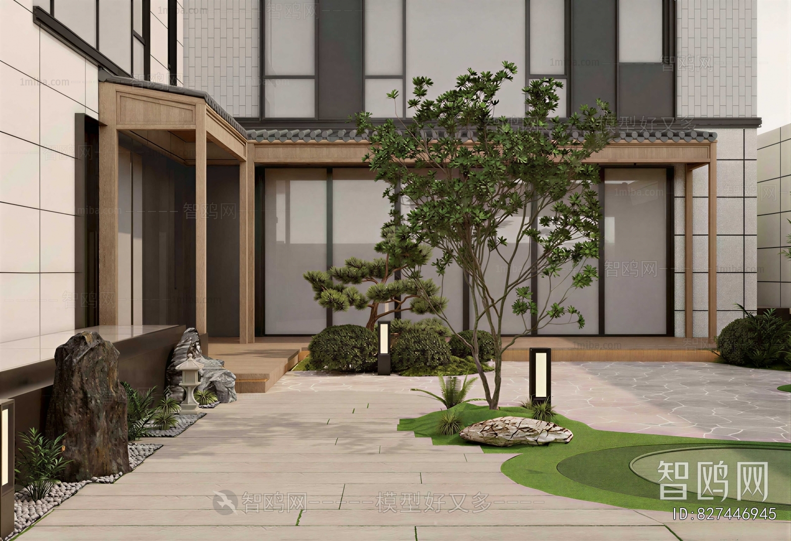 New Chinese Style Courtyard/landscape