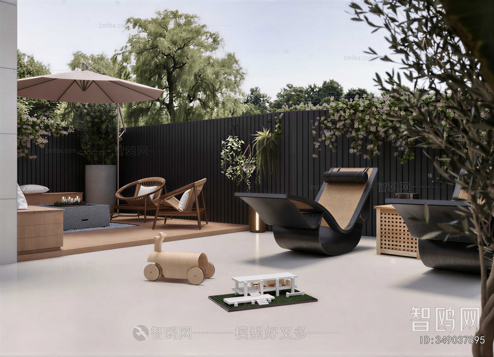 Modern Courtyard/landscape