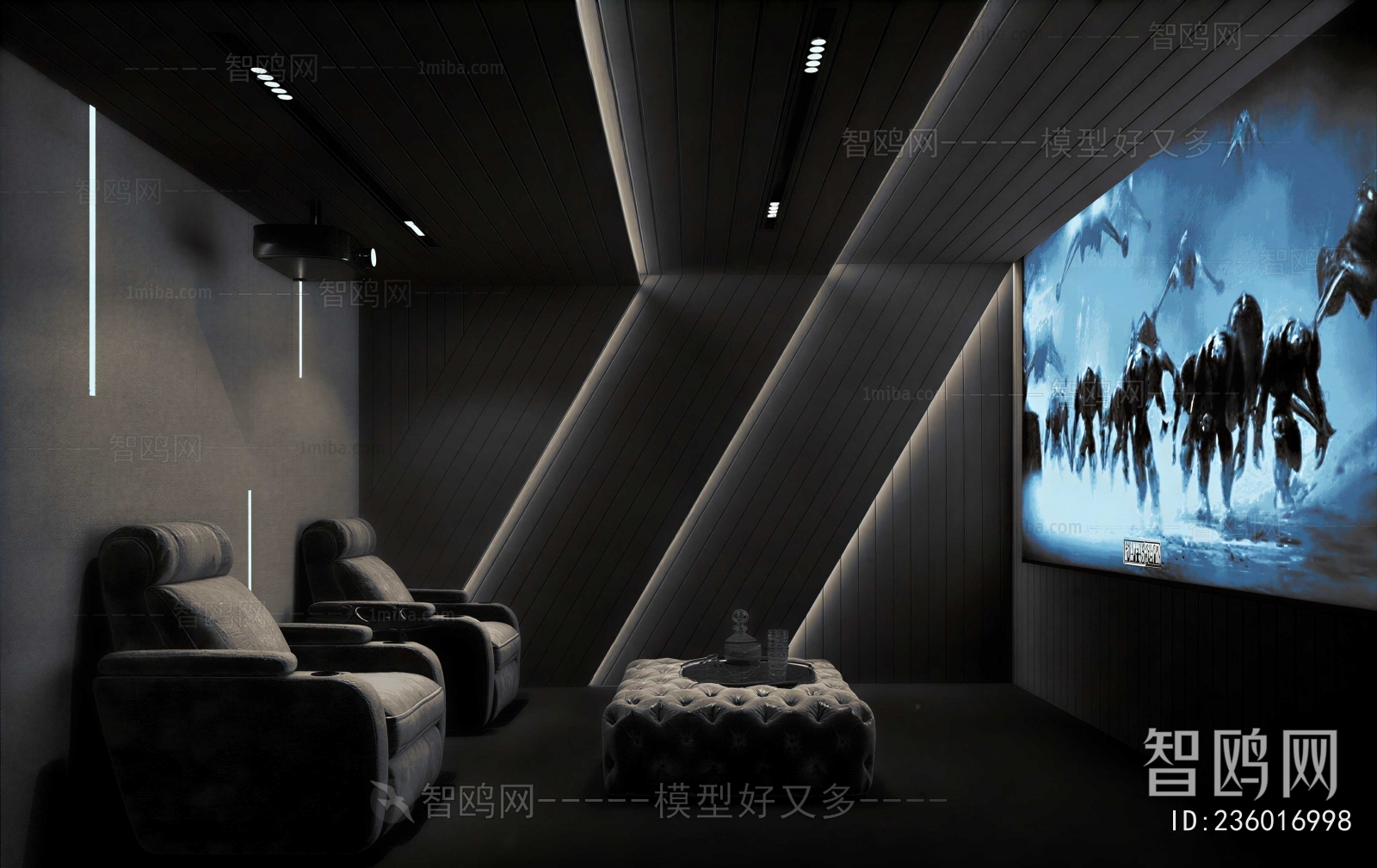 Modern Audiovisual Room