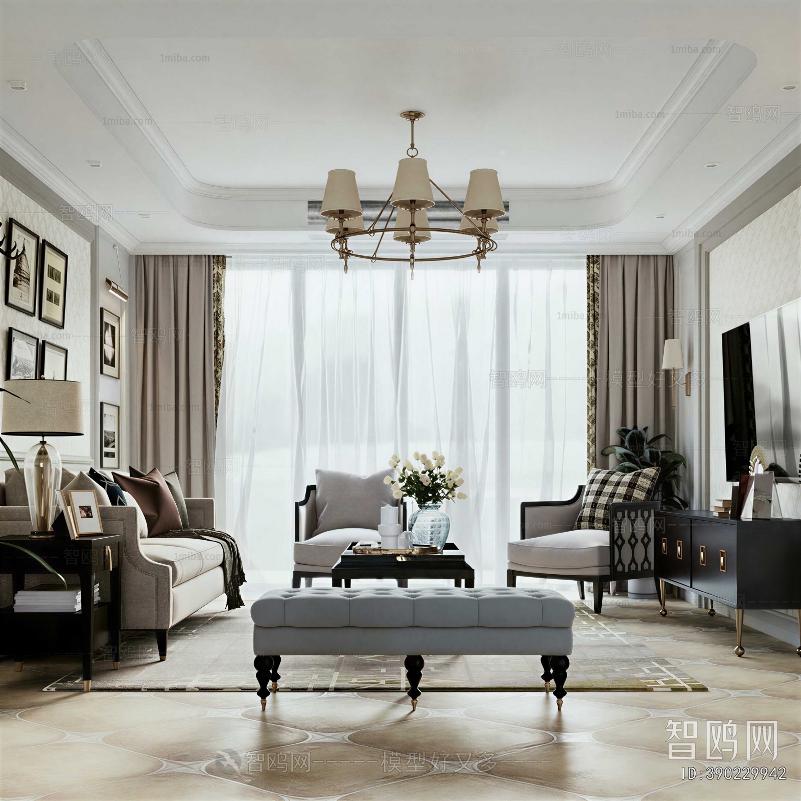 American Style A Living Room