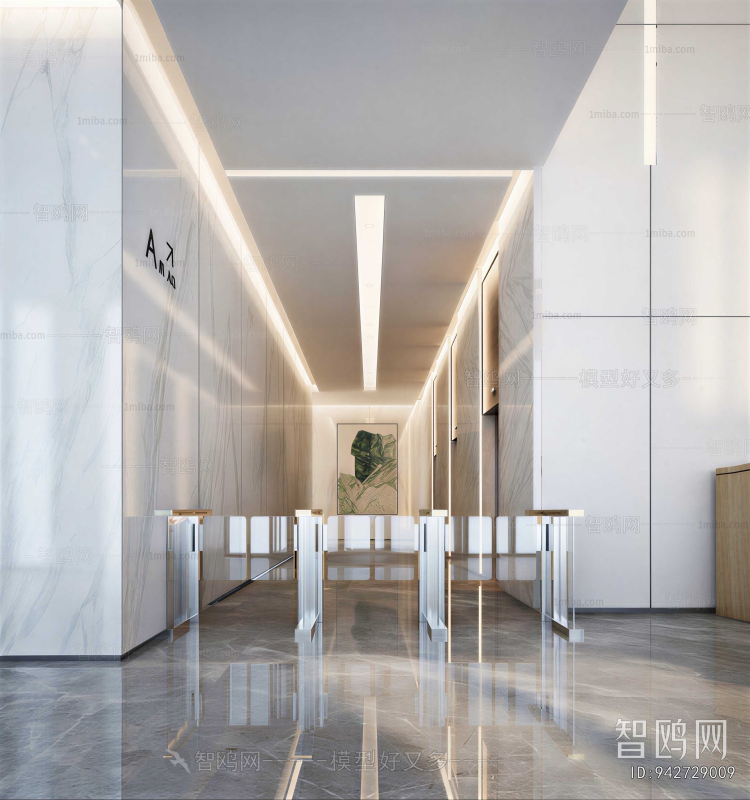 Modern Office Reception Desk