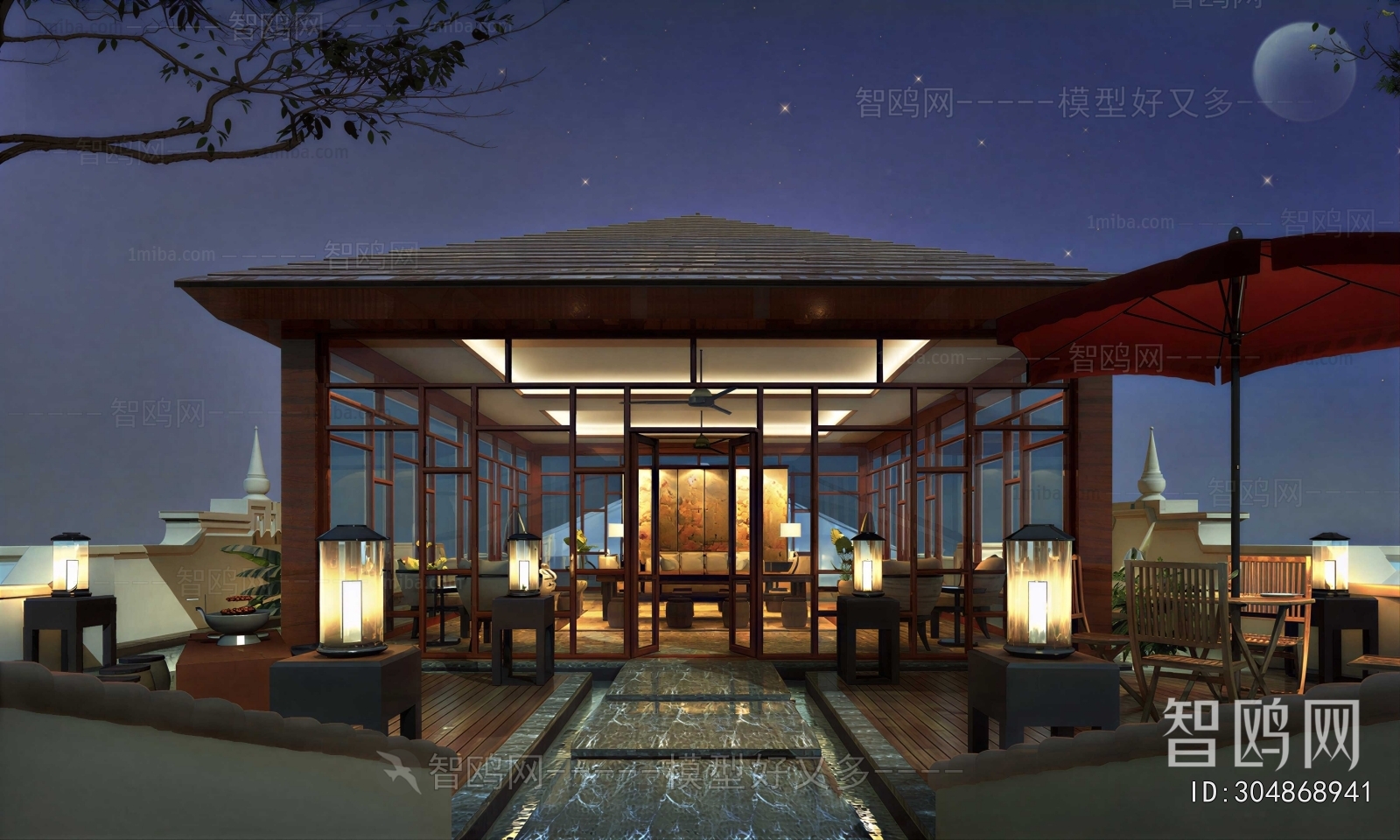 New Chinese Style Terrace