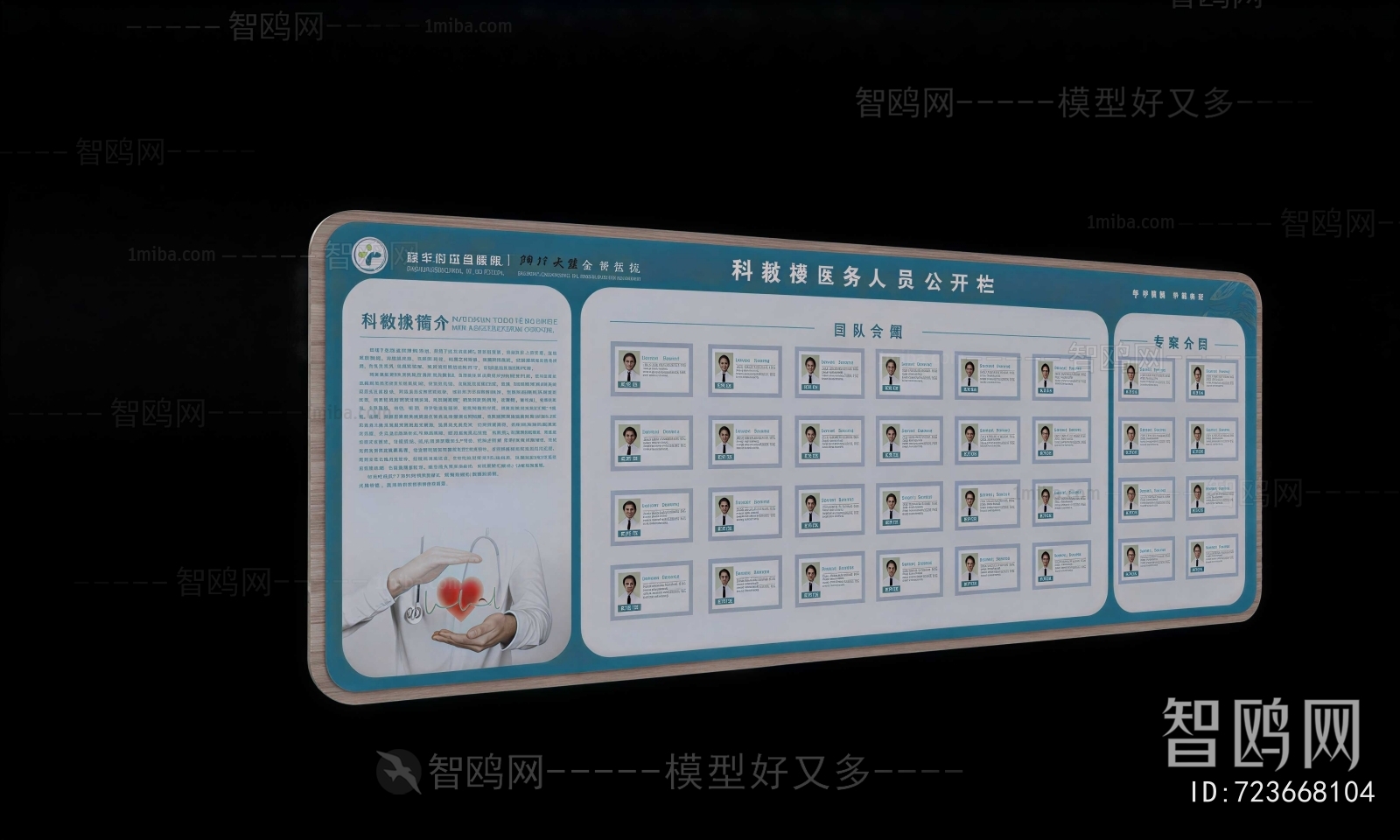 Modern Guide Board/bulletin Board