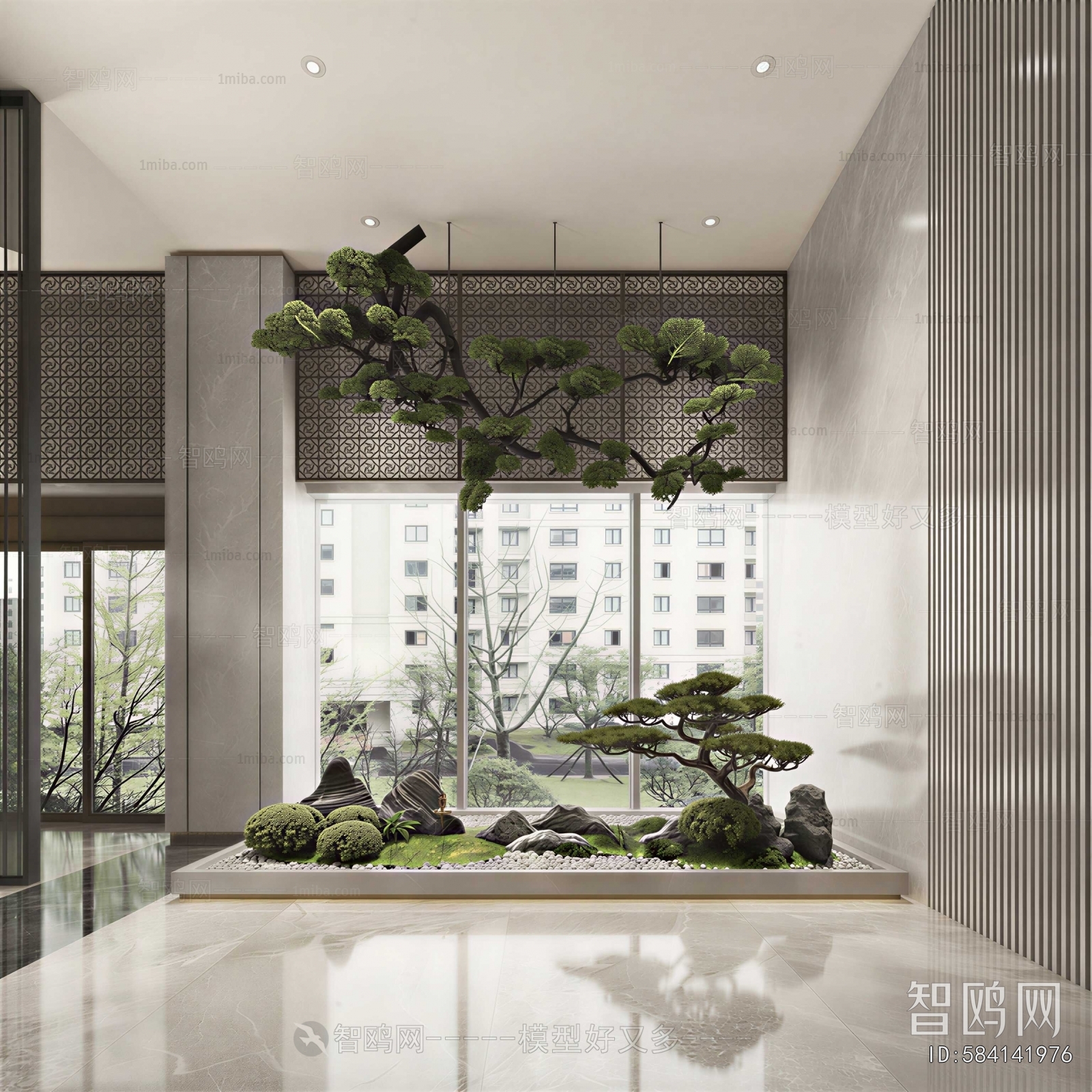 New Chinese Style Plant Landscaping