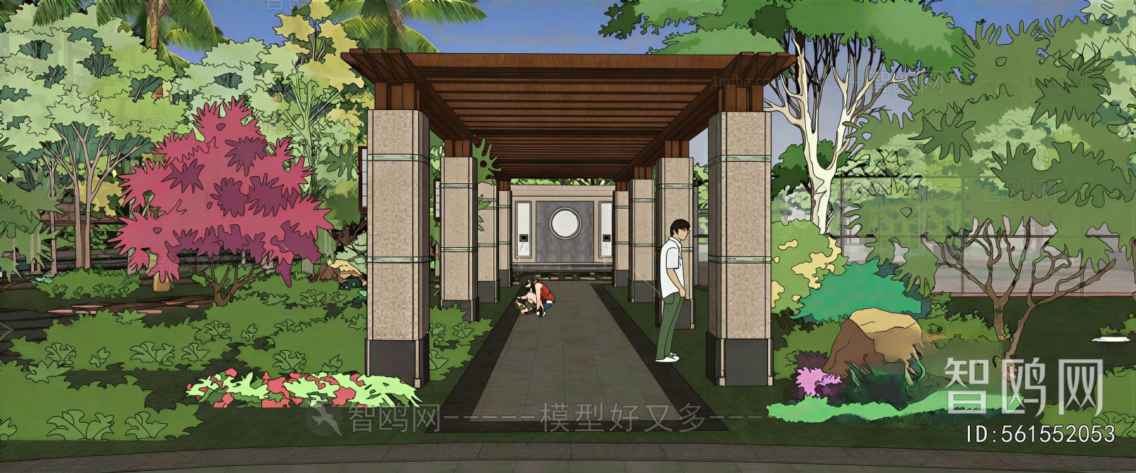 New Chinese Style Courtyard/landscape