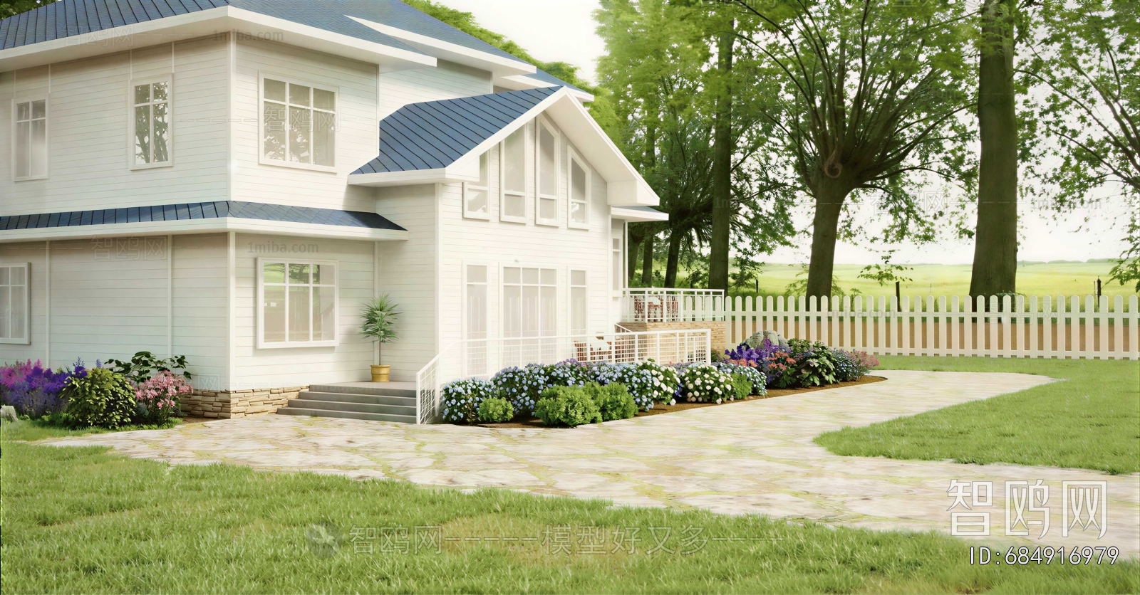 American Style Courtyard/landscape