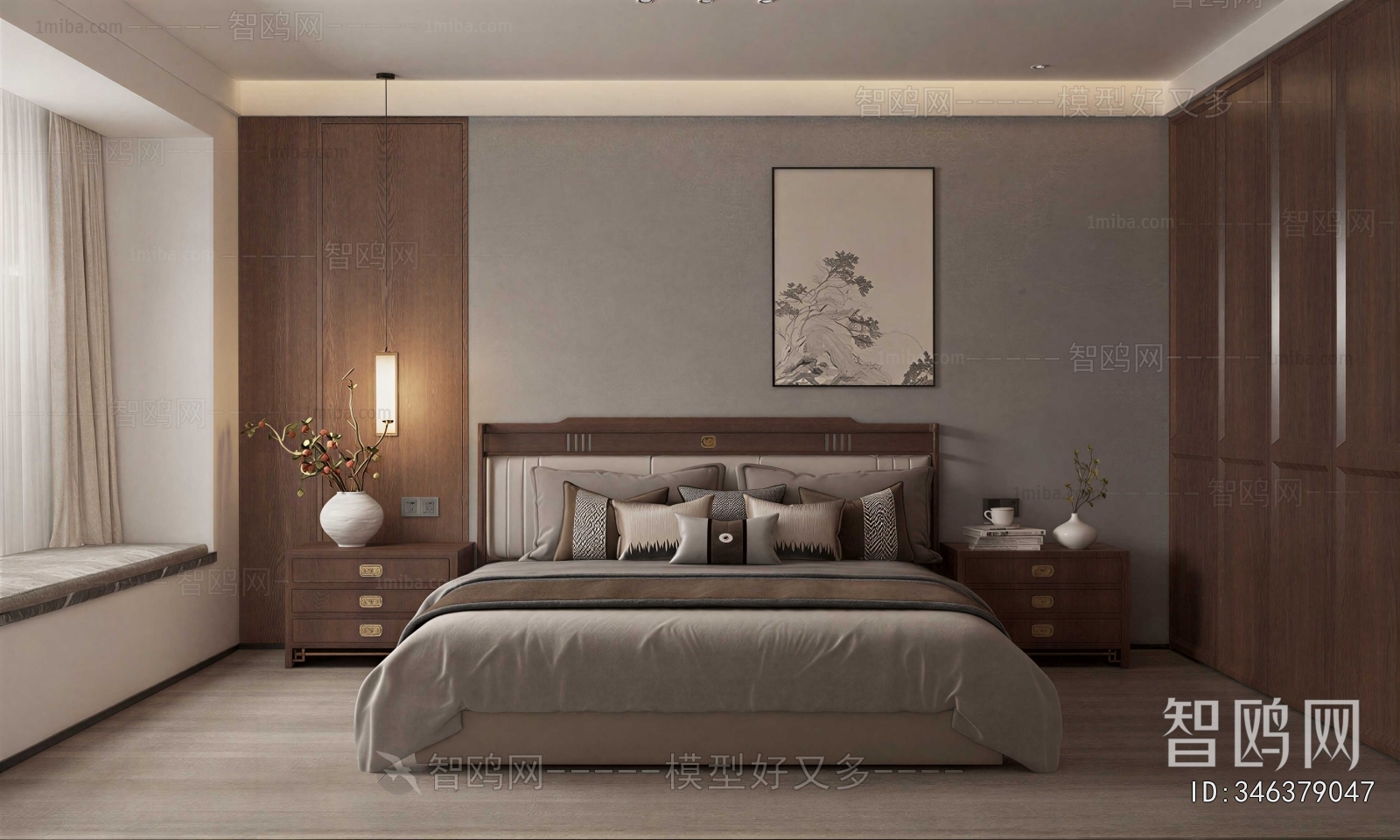 New Chinese Style Bedroom