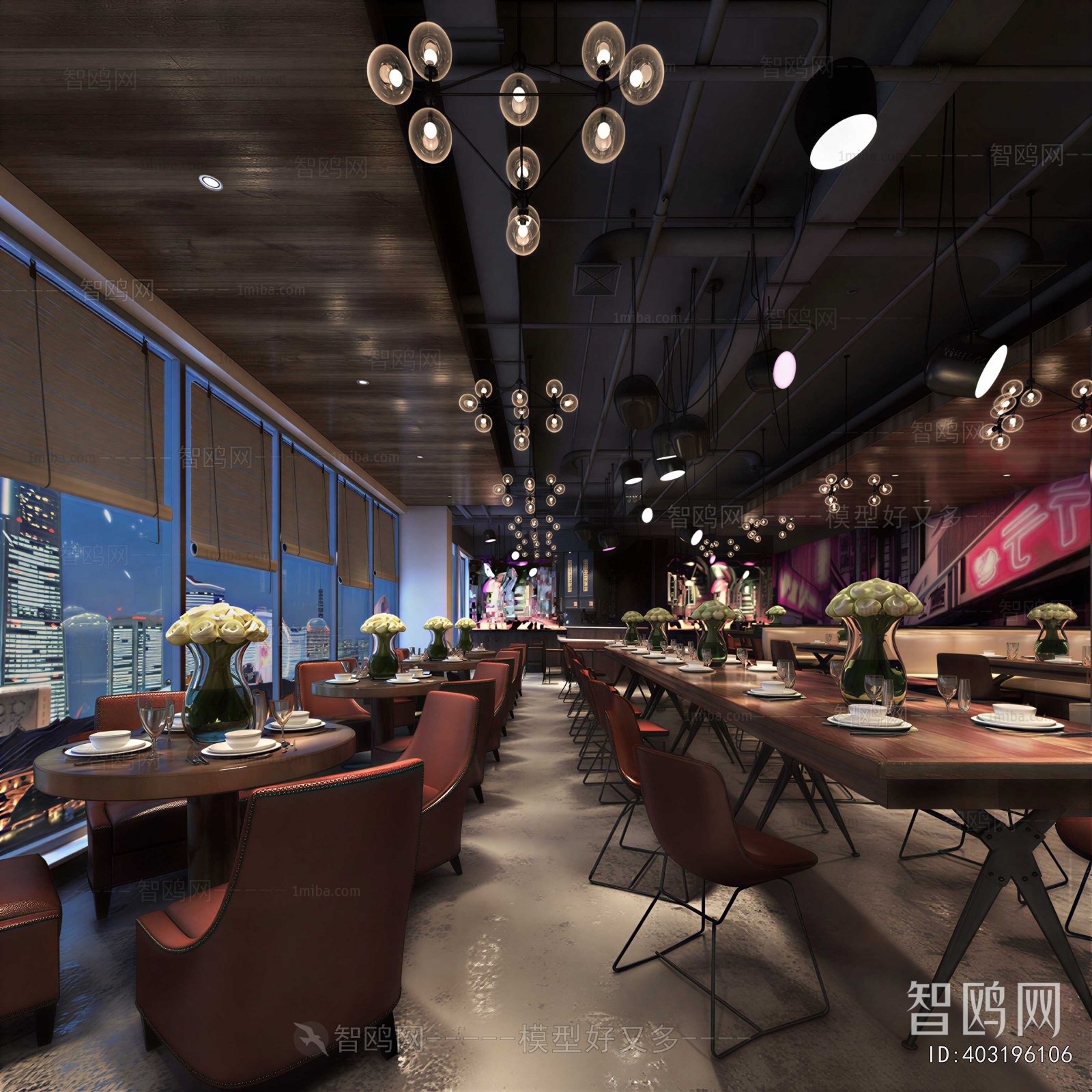 Industrial Style Dining Room