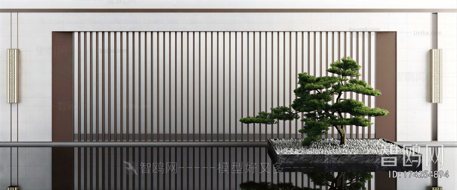New Chinese Style TV Wall