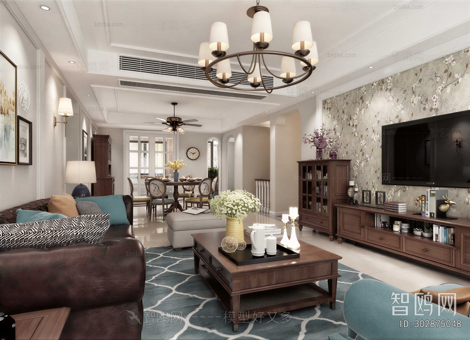American Style A Living Room