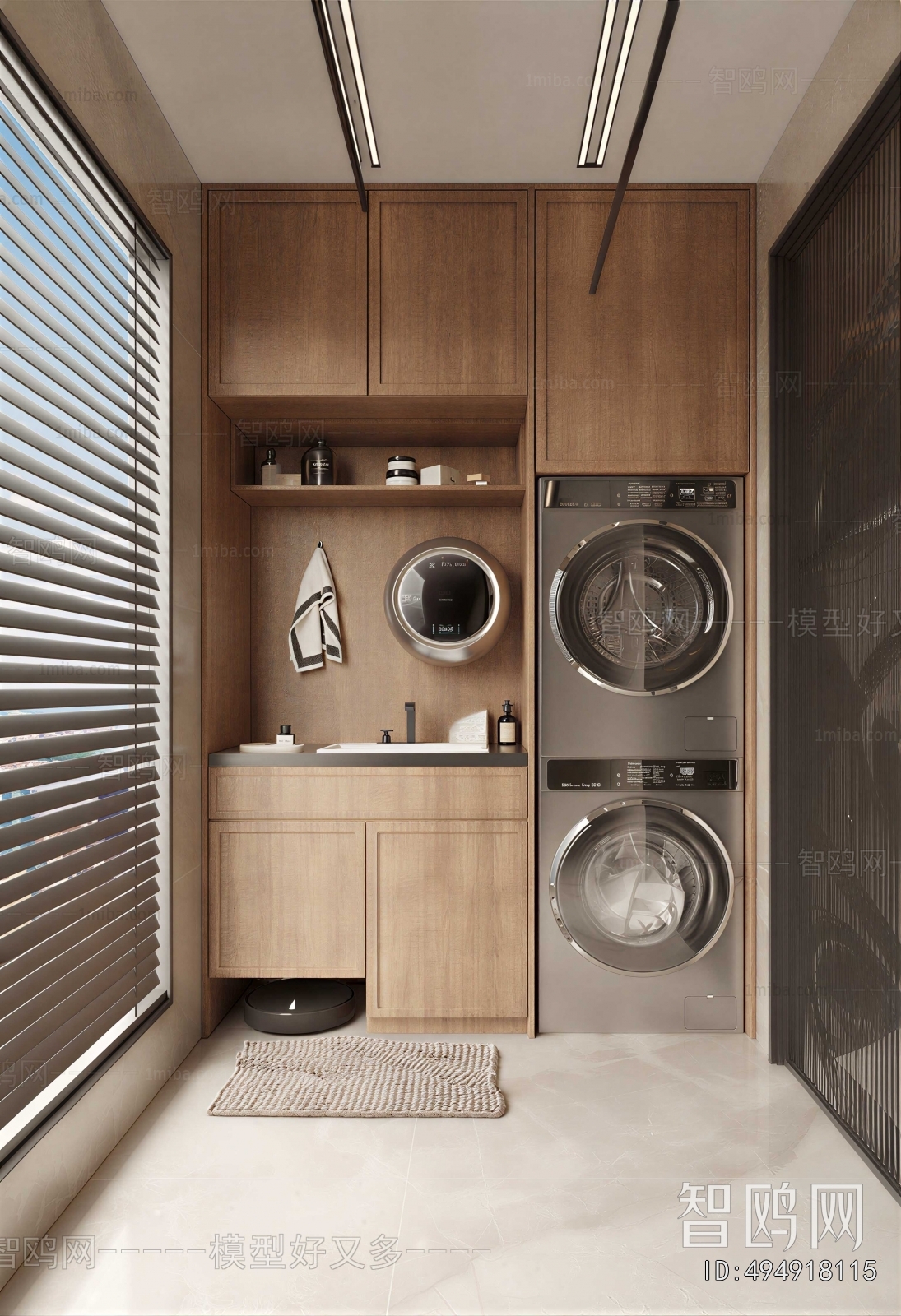 Modern Laundry Cabinet