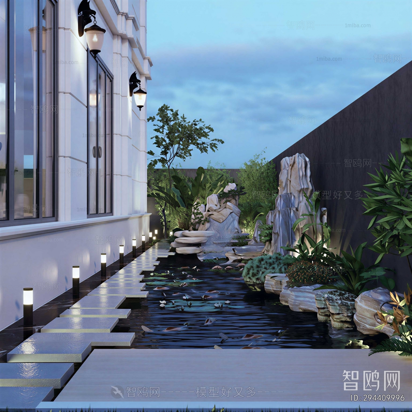 New Chinese Style Courtyard/landscape