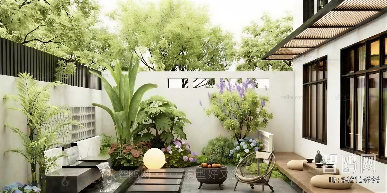 Modern Courtyard/landscape