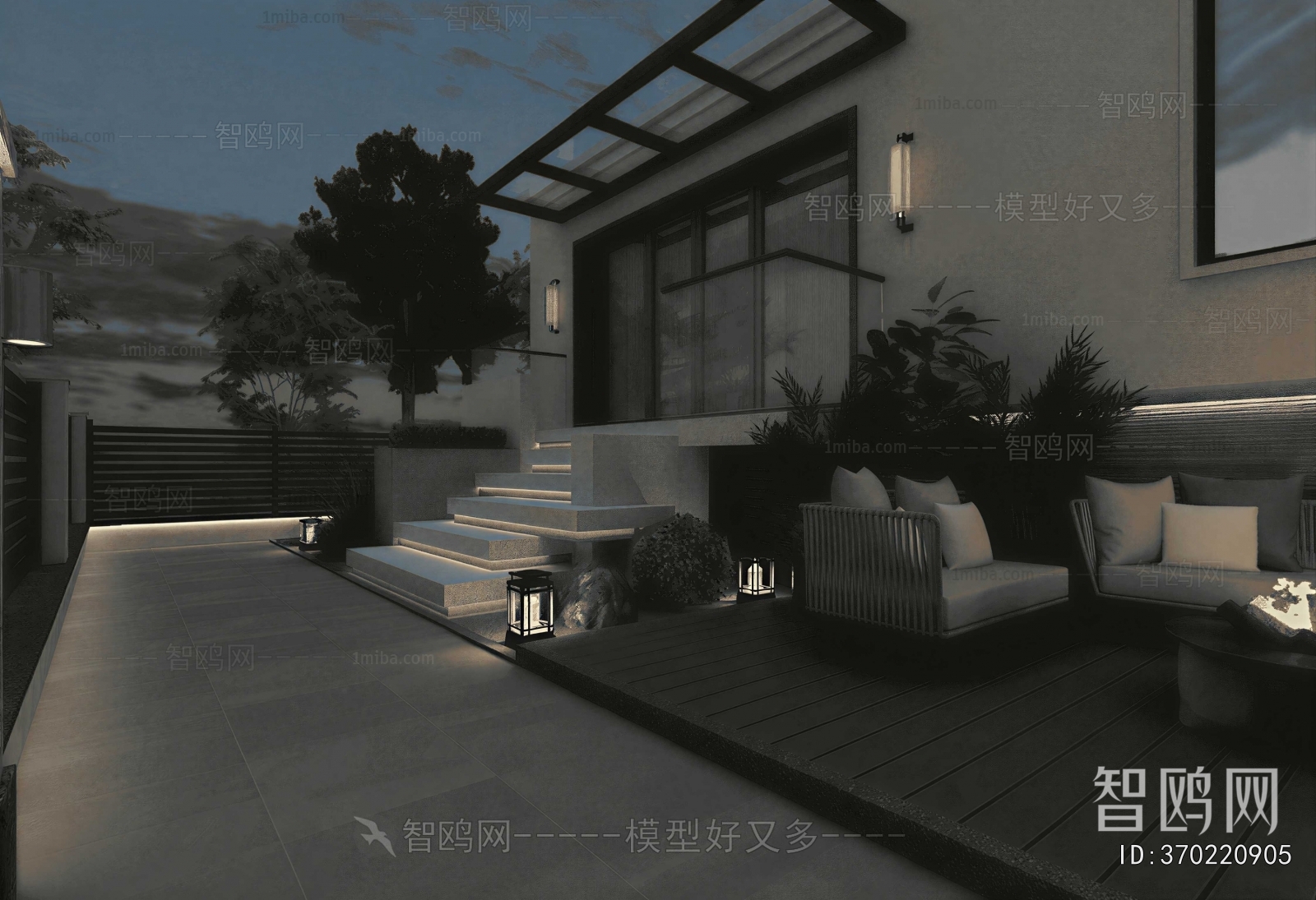 Modern Courtyard/landscape