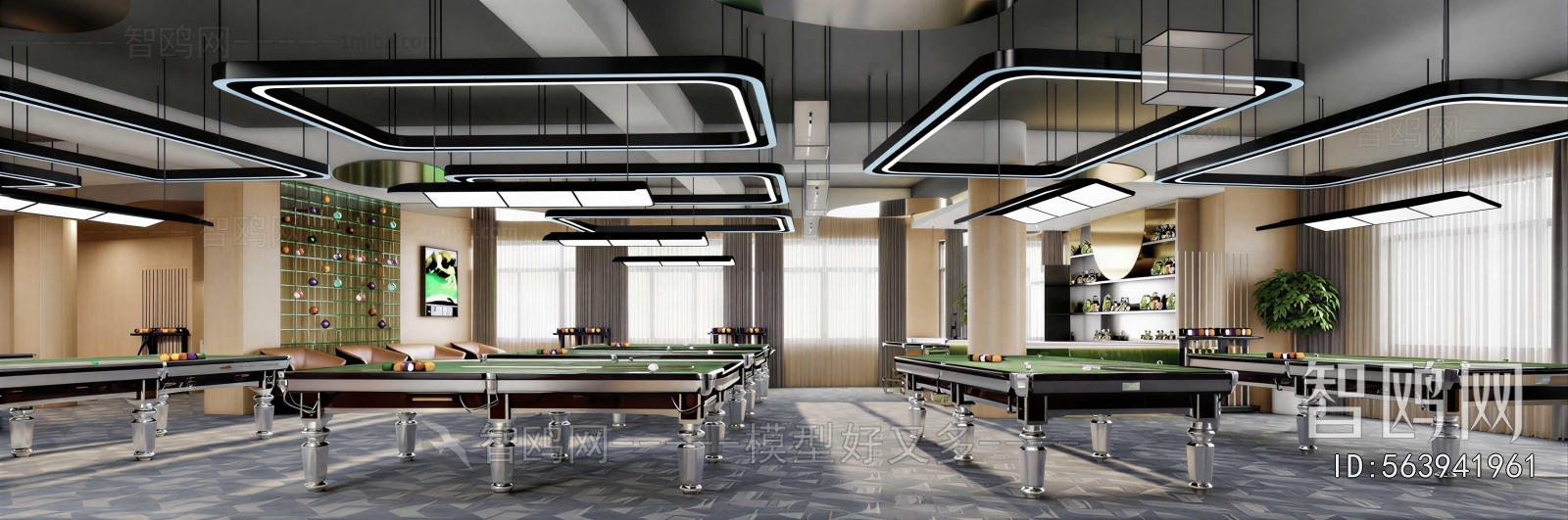 Modern Billiard Room