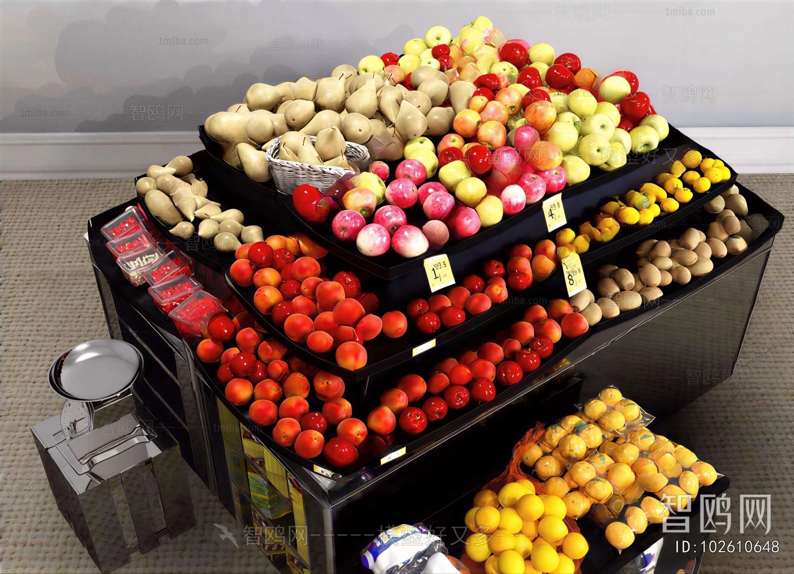 Modern Supermarket Shelf