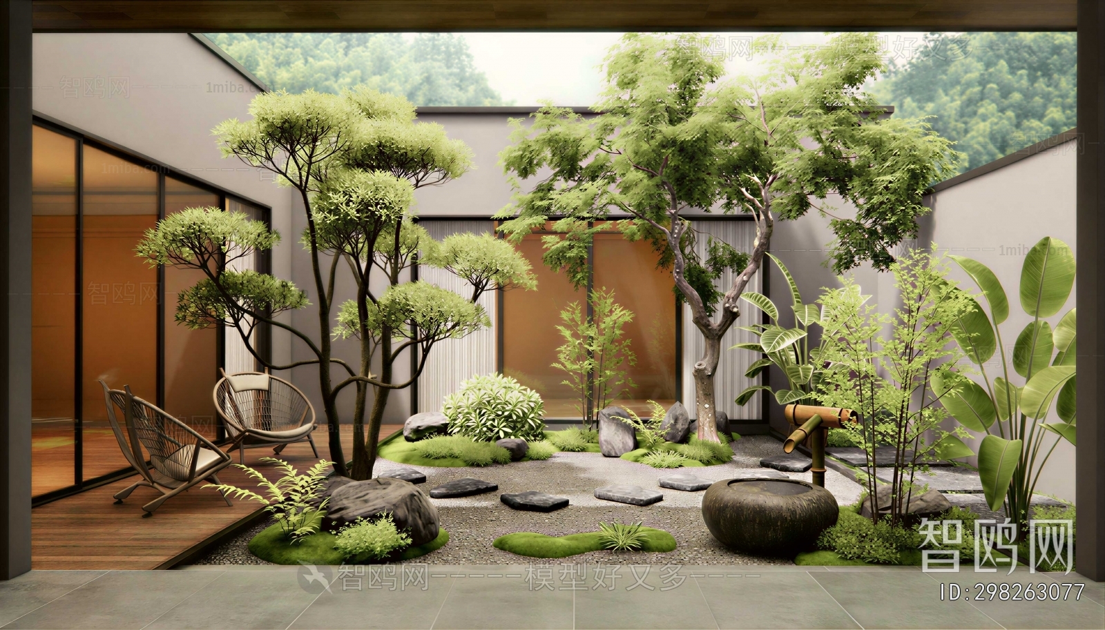 Japanese Style Courtyard/landscape