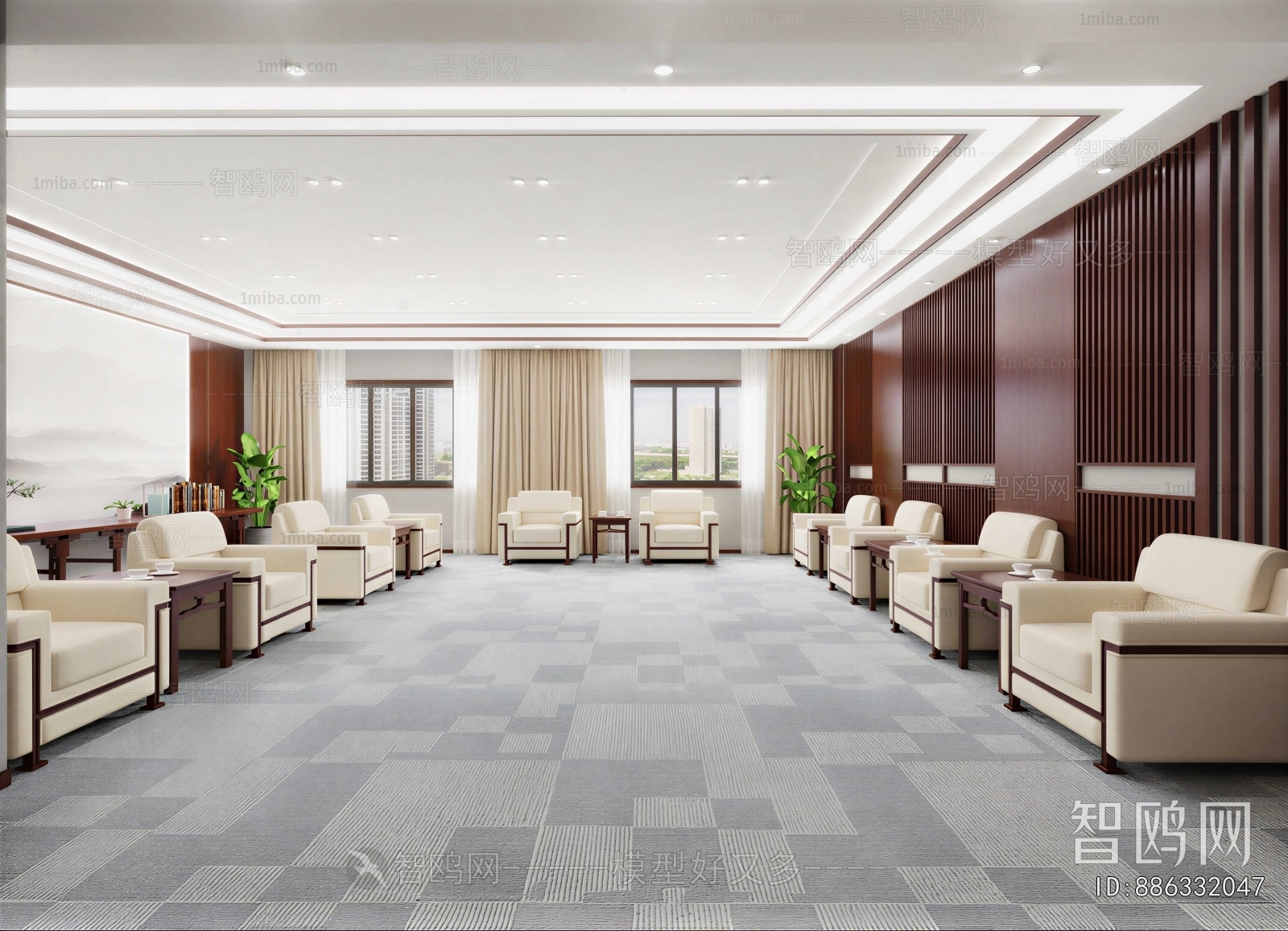 New Chinese Style Reception Room