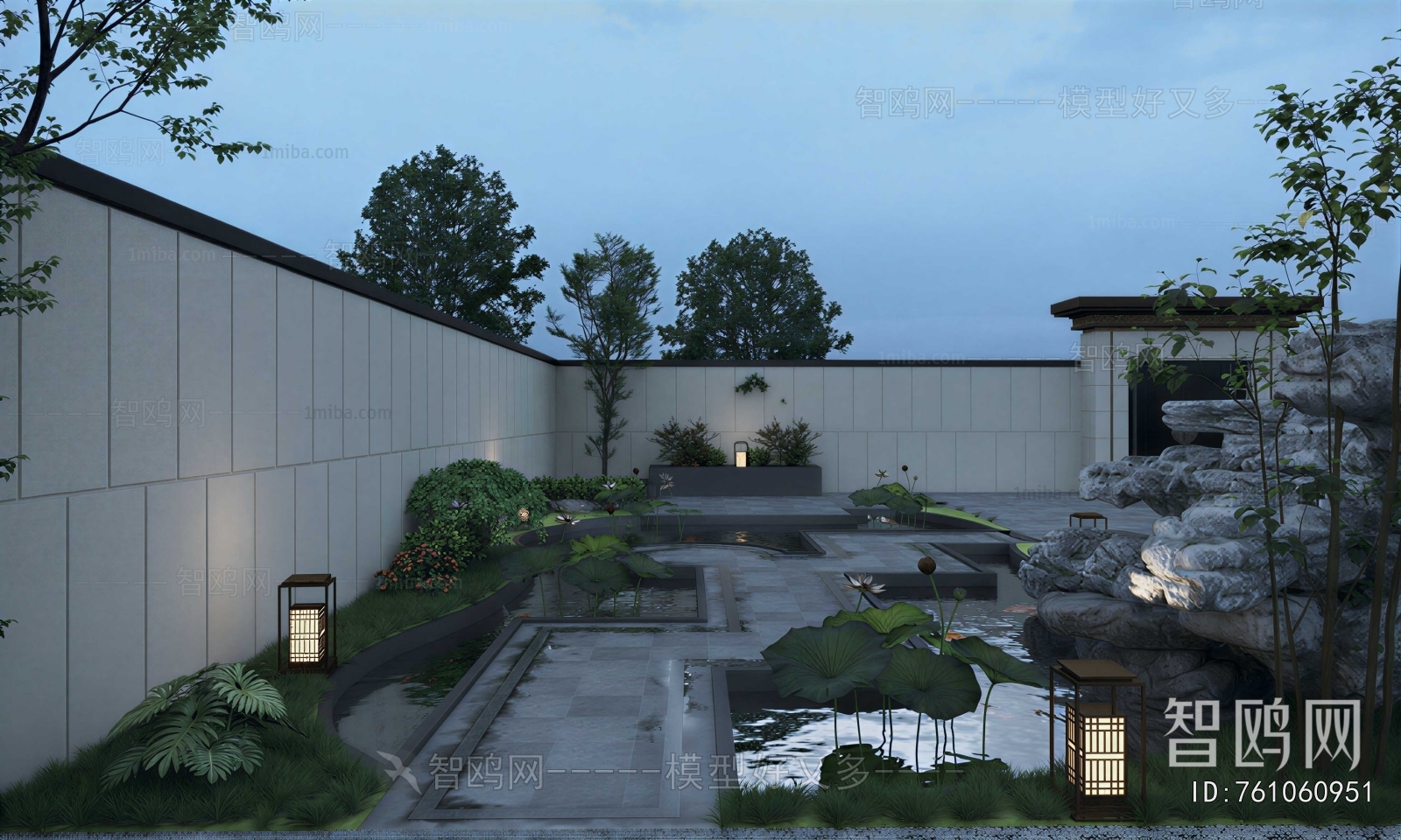 New Chinese Style Courtyard/landscape