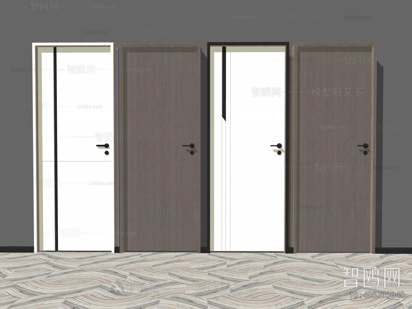 Modern Single Door