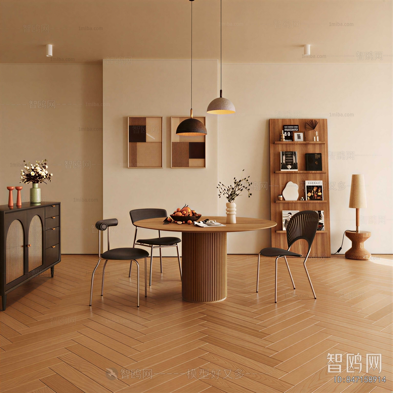 Wabi-sabi Style Dining Room