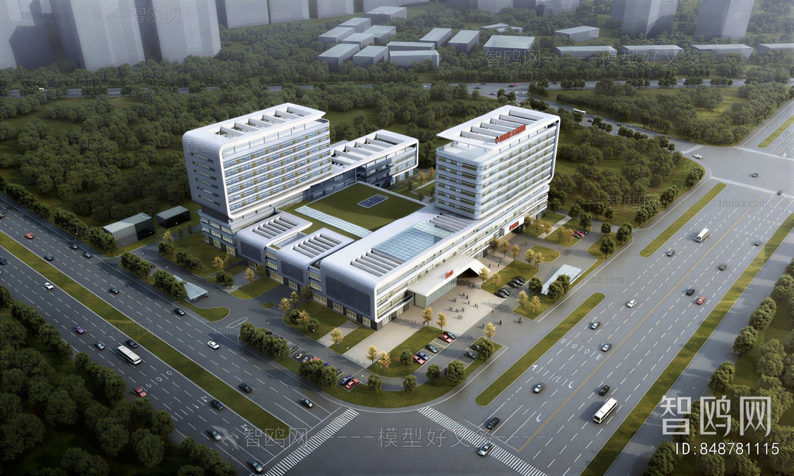 Modern Architectural Bird's-eye View Planning