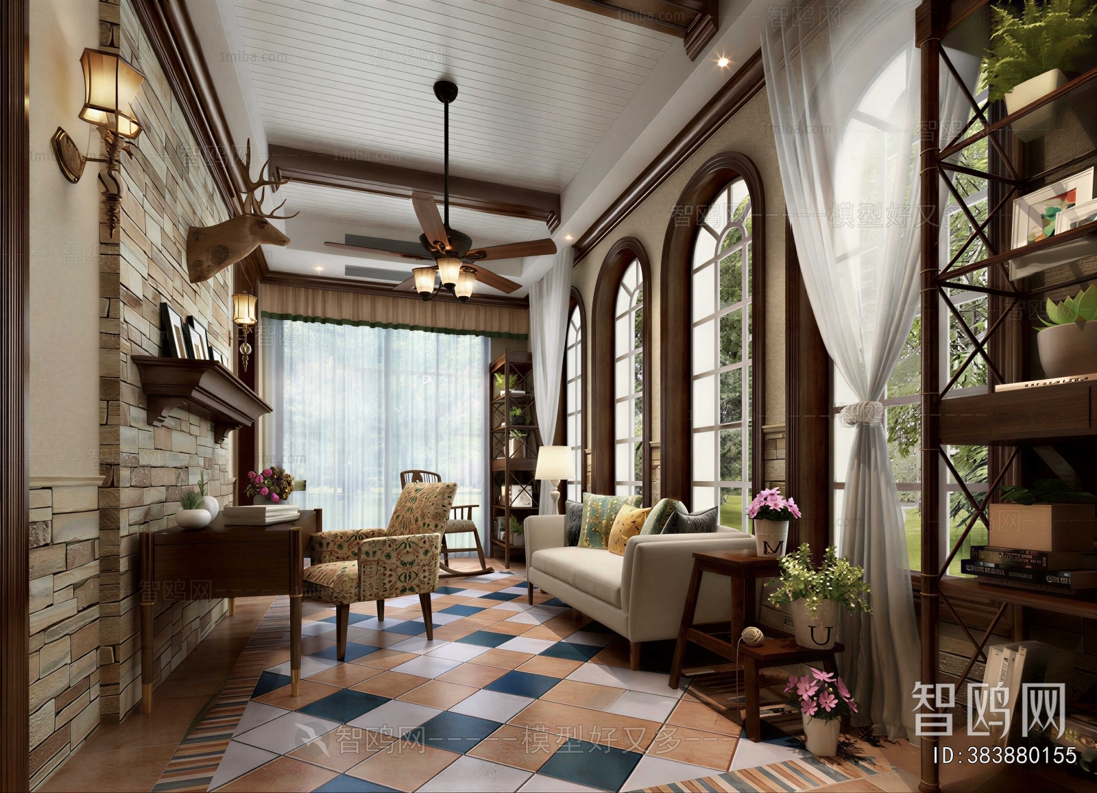 American Style A Living Room