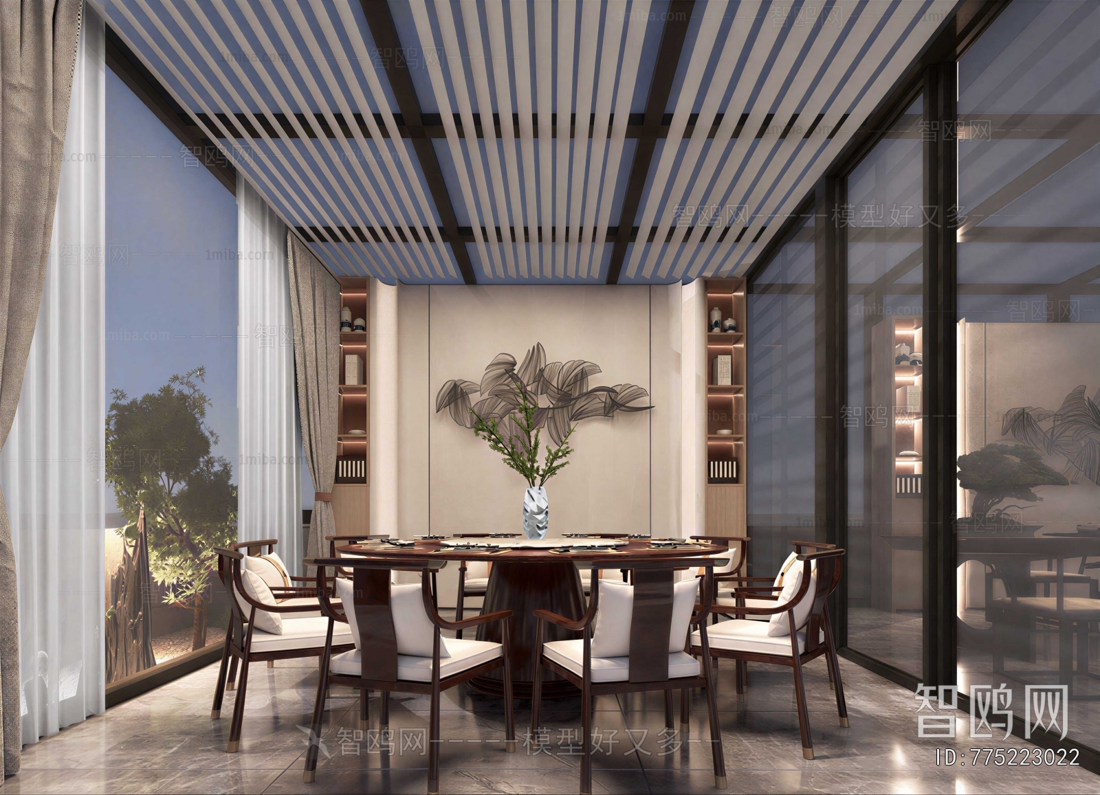 New Chinese Style Dining Room
