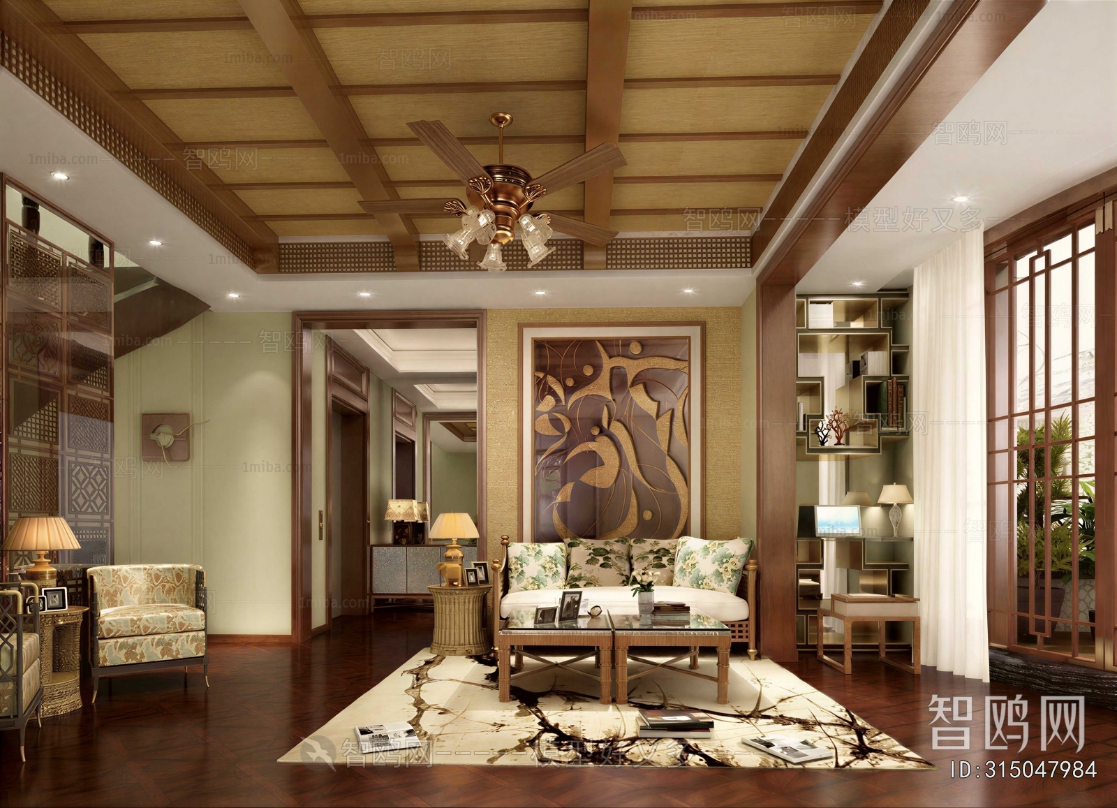 Southeast Asian Style A Living Room