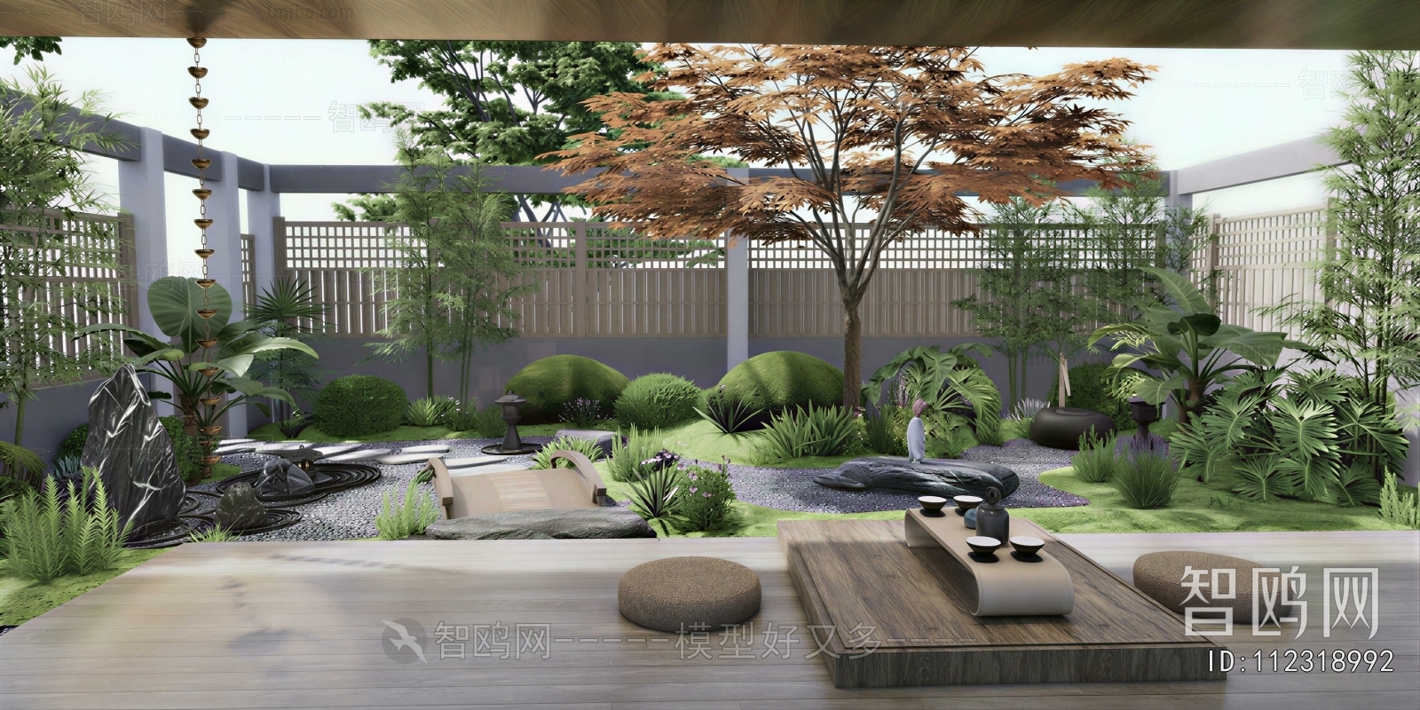 New Chinese Style Courtyard/landscape