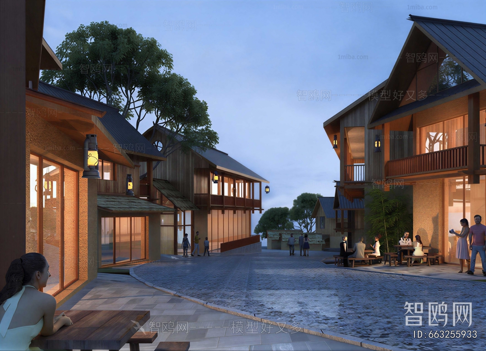 New Chinese Style Courtyard/landscape