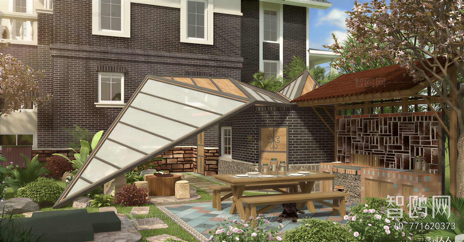 Modern Courtyard/landscape