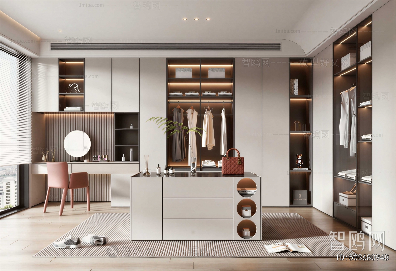 Modern Clothes Storage Area
