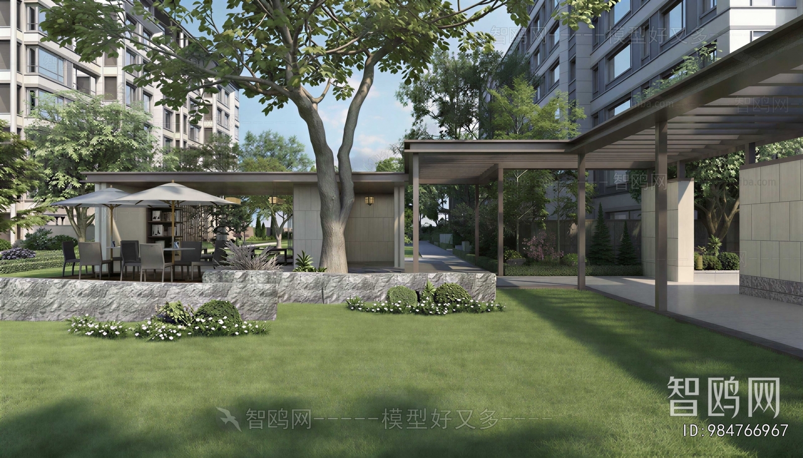 Modern Courtyard/landscape