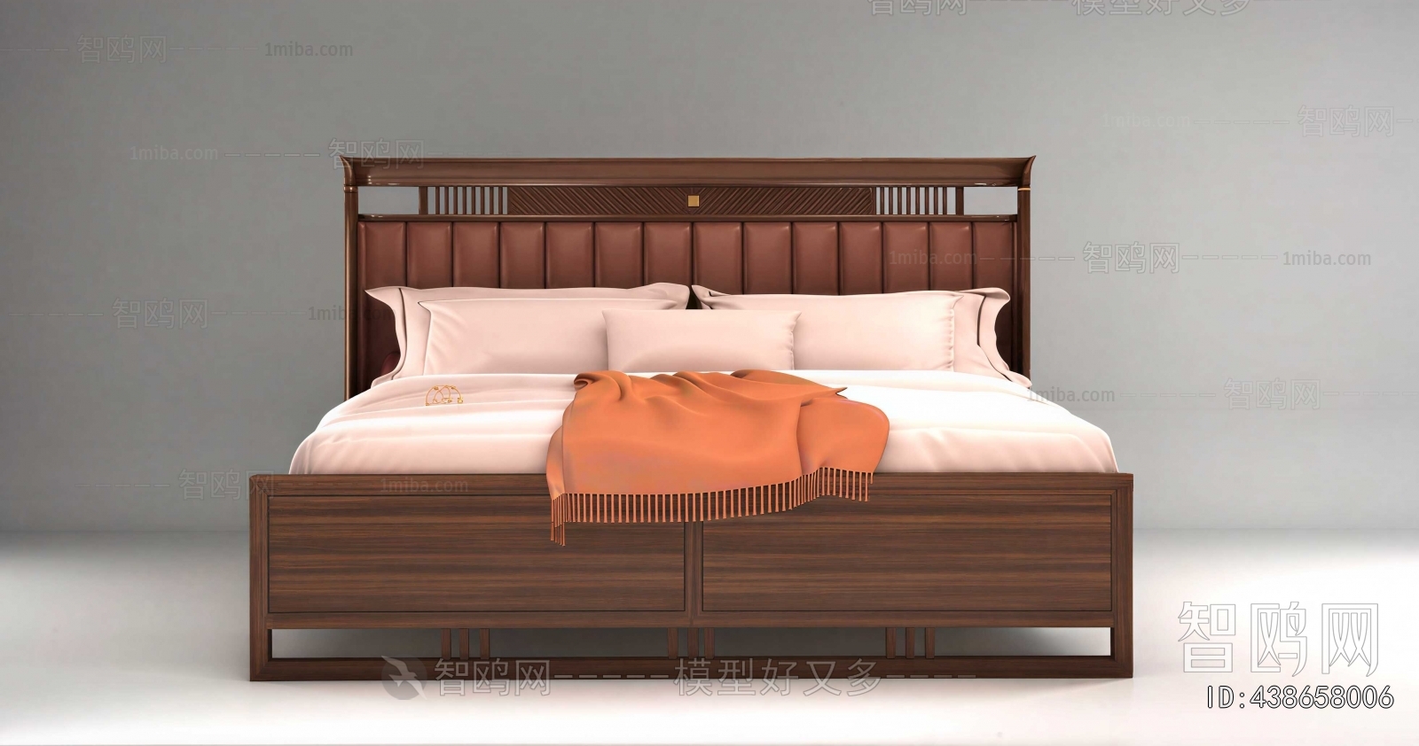 New Chinese Style Double Bed