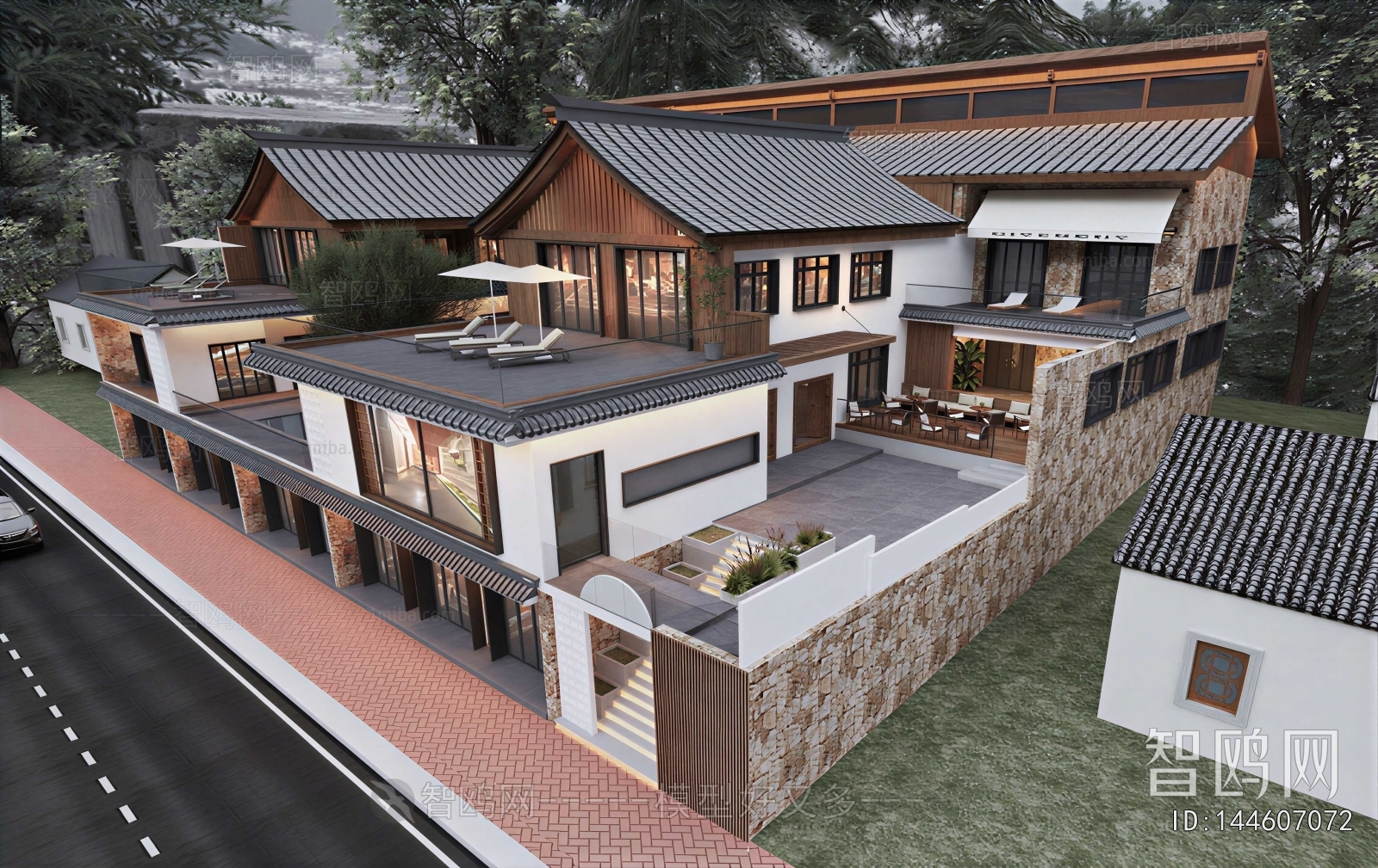 New Chinese Style Residential Building