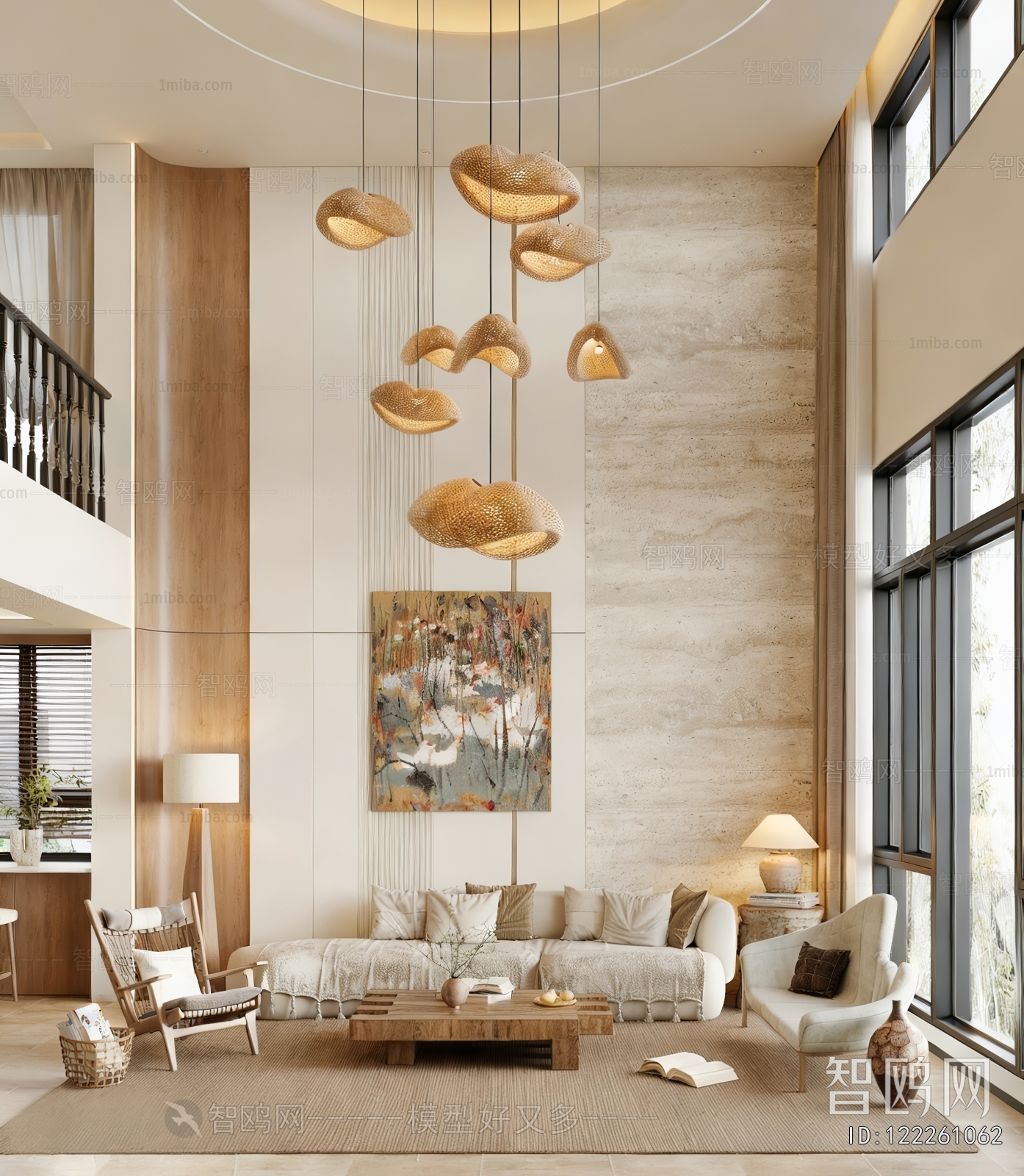 Wabi-sabi Style A Living Room