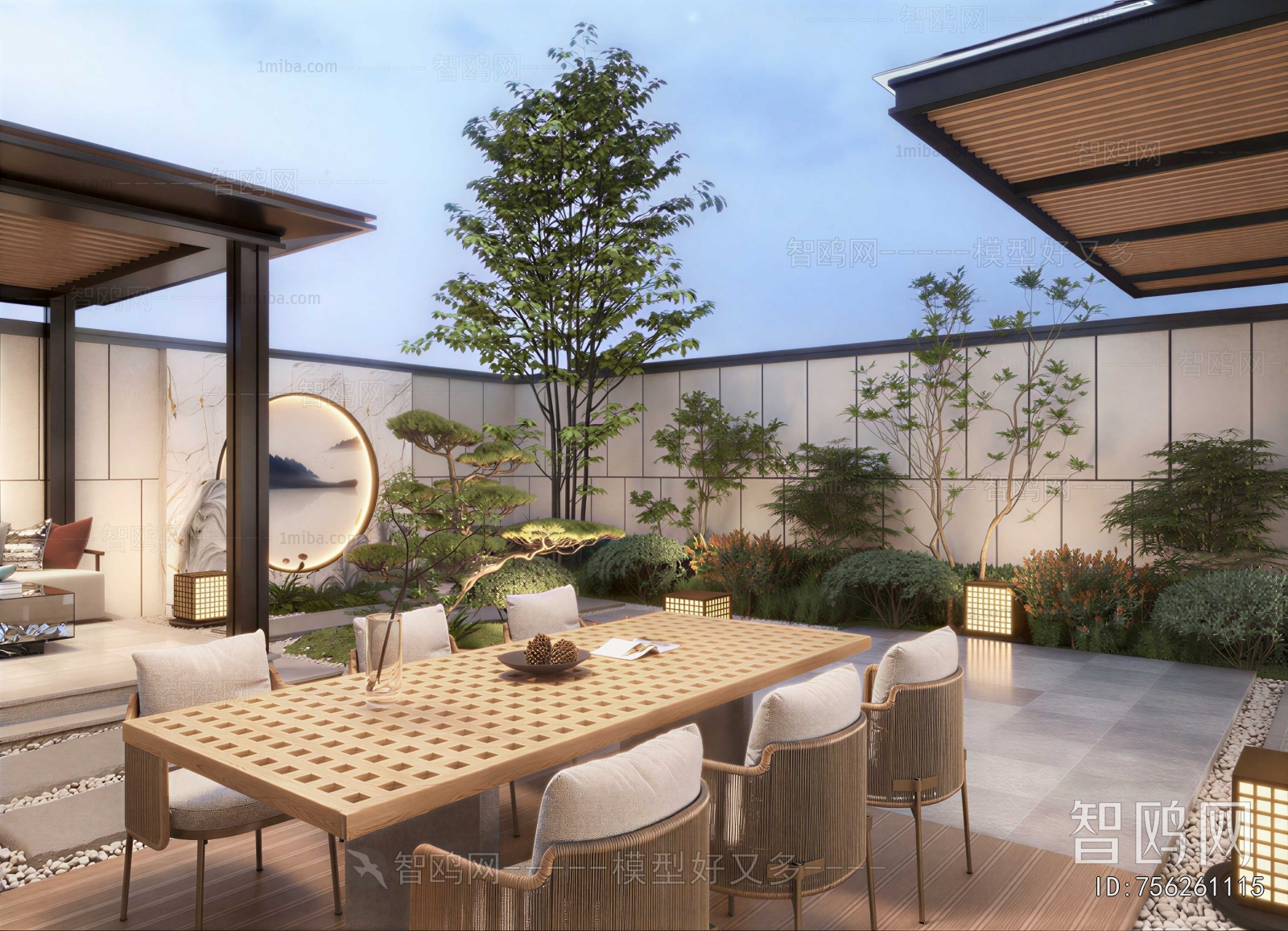 New Chinese Style Courtyard/landscape