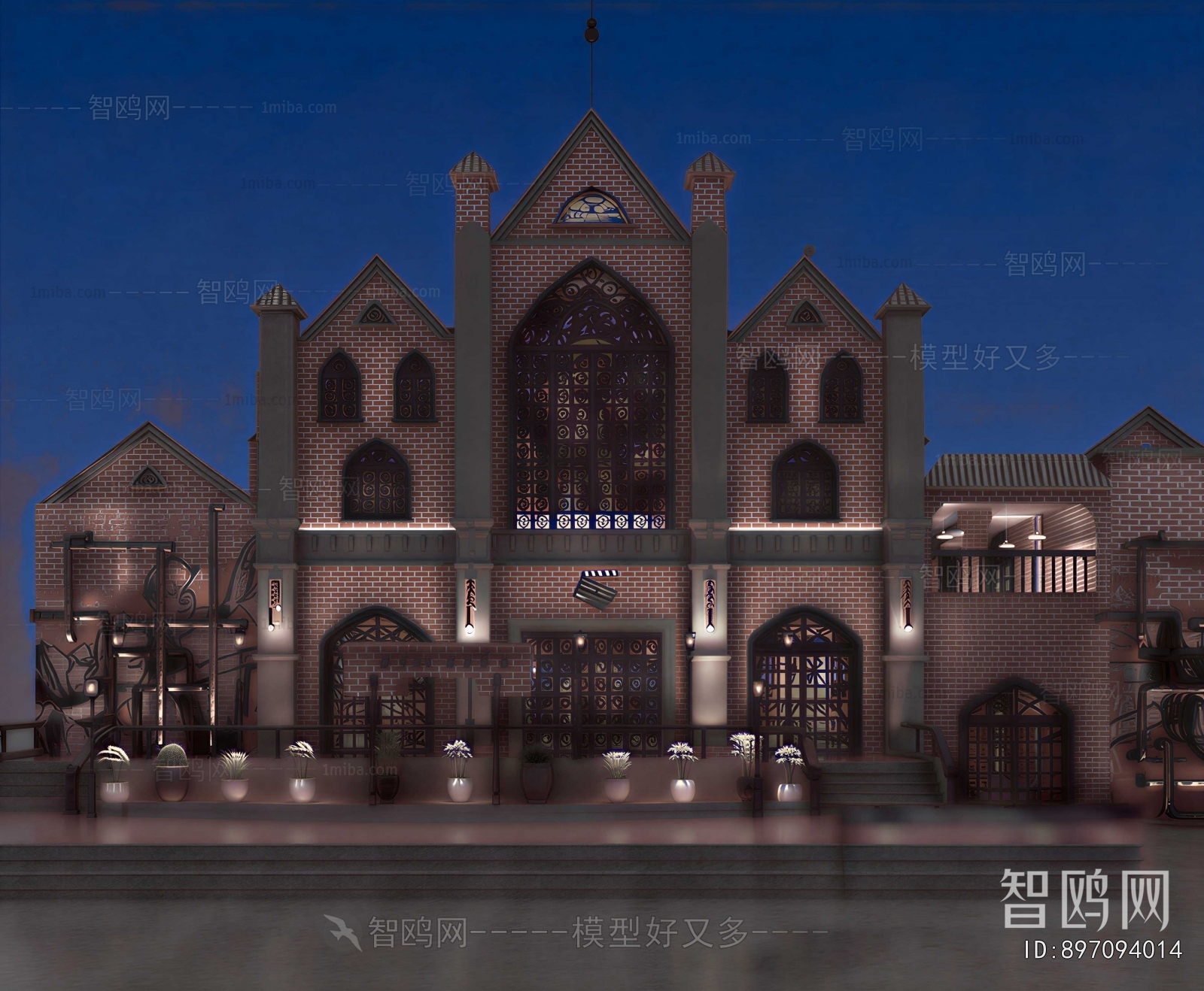 European Style Appearance Of Commercial Building