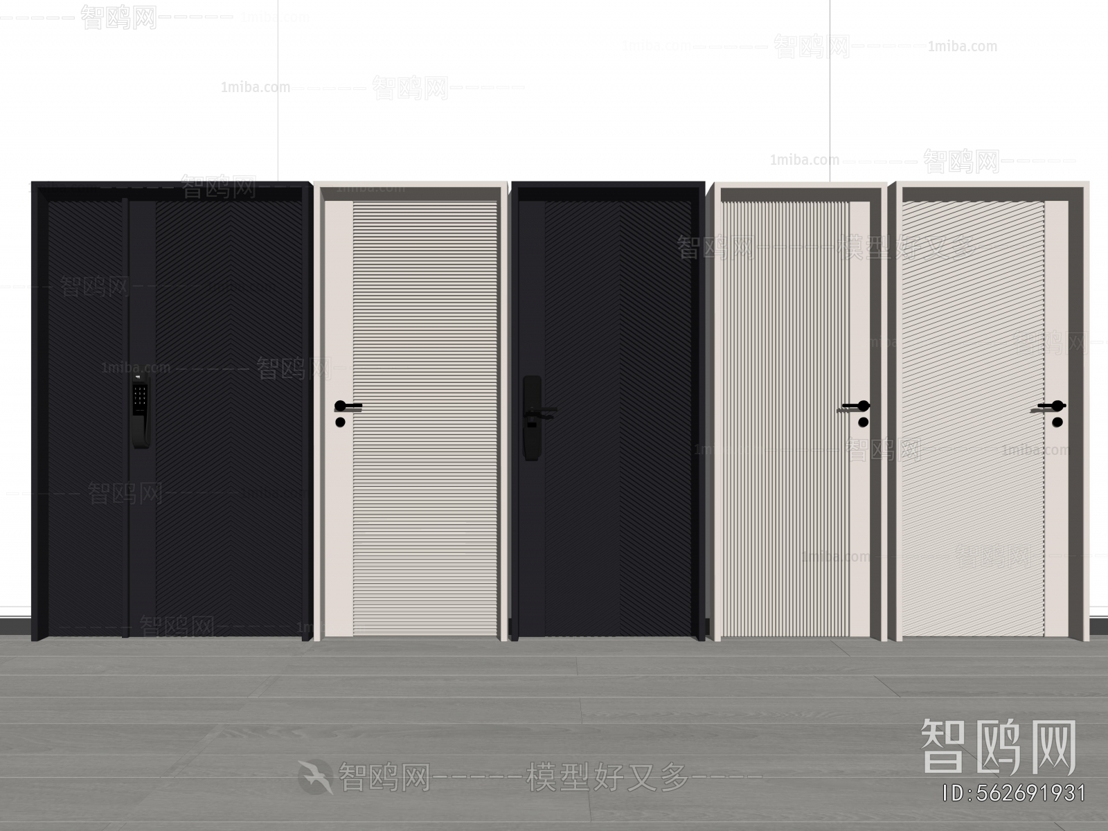 Modern Single Door
