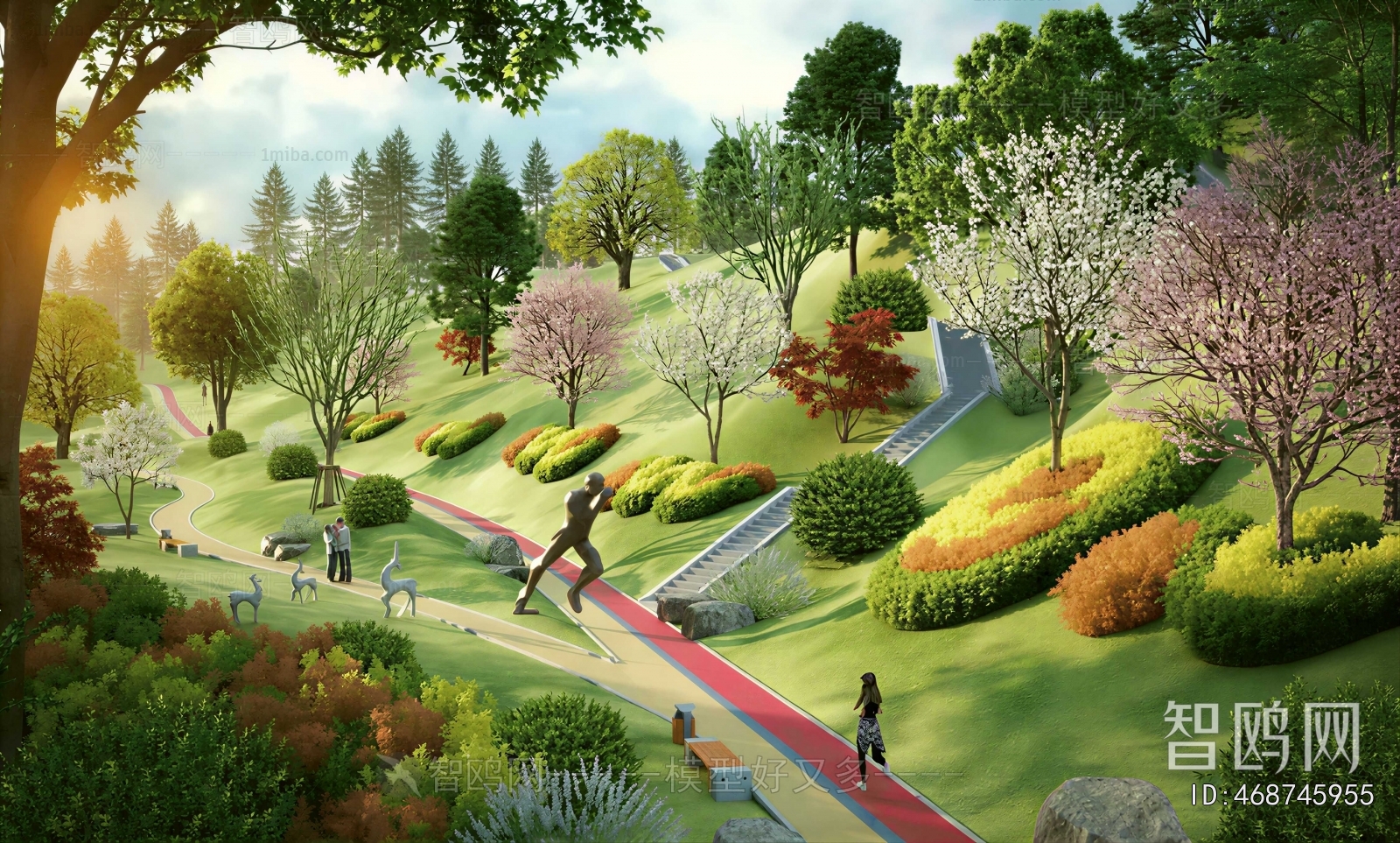Modern Park Landscape