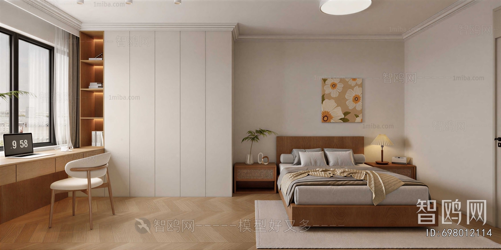 Wabi-sabi Style Bedroom