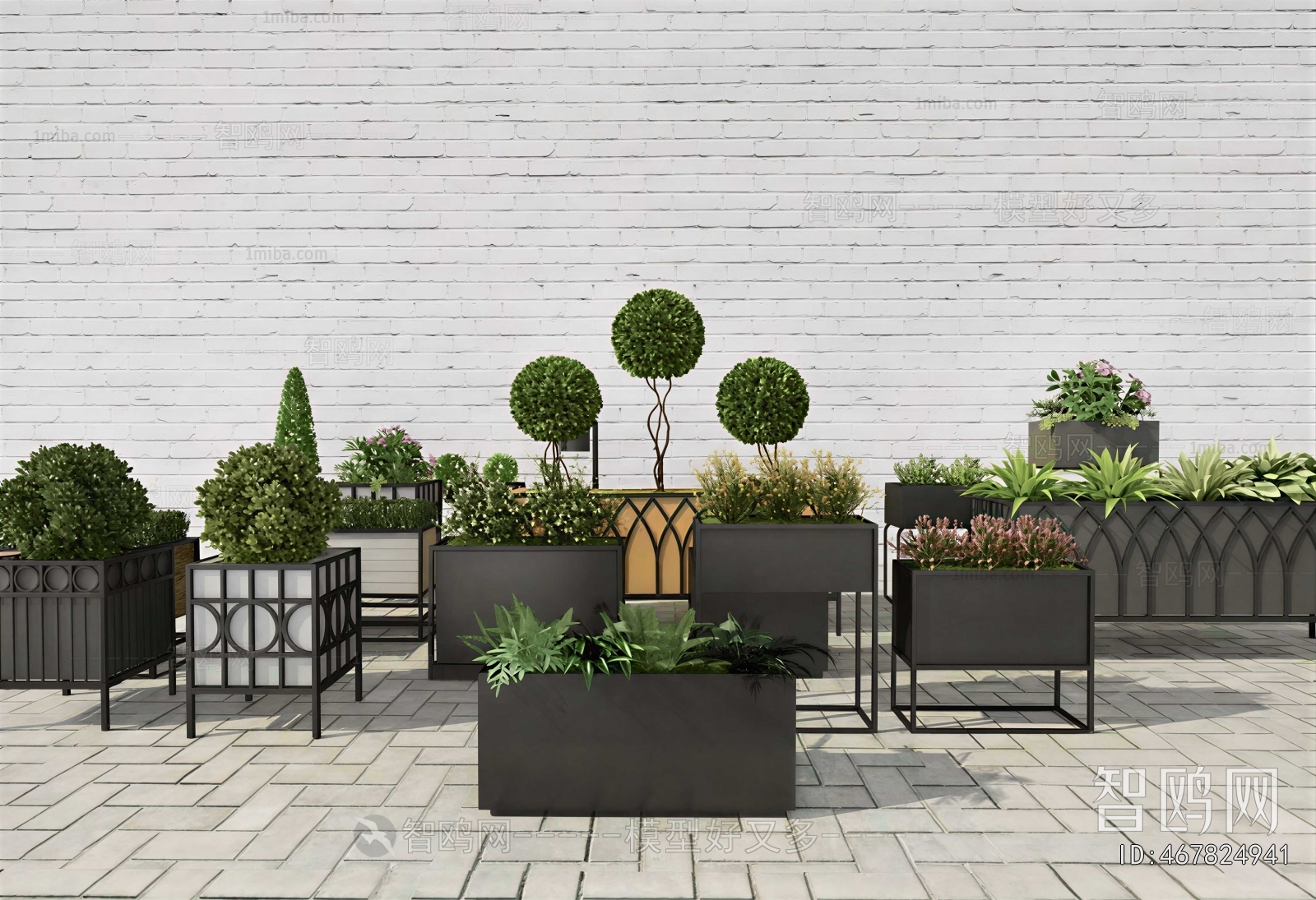 Modern Flower Bed, Flower Bowl, Flower Box