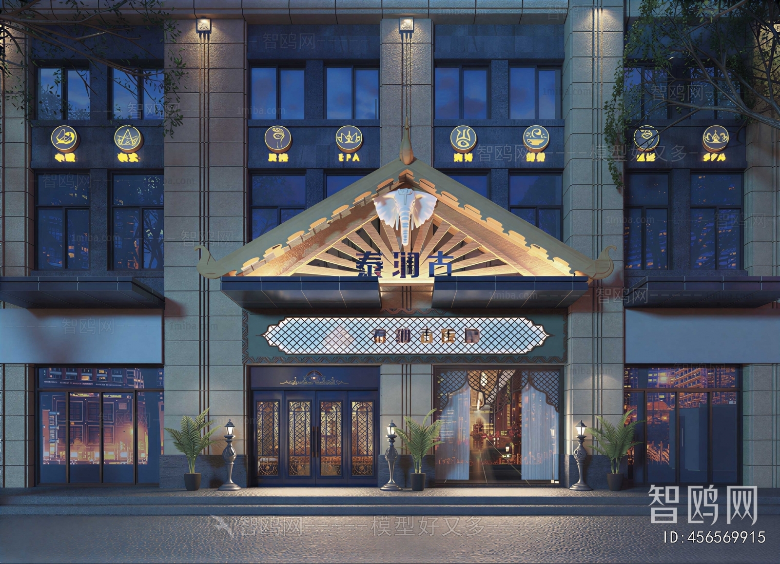 Southeast Asian Style Facade Element